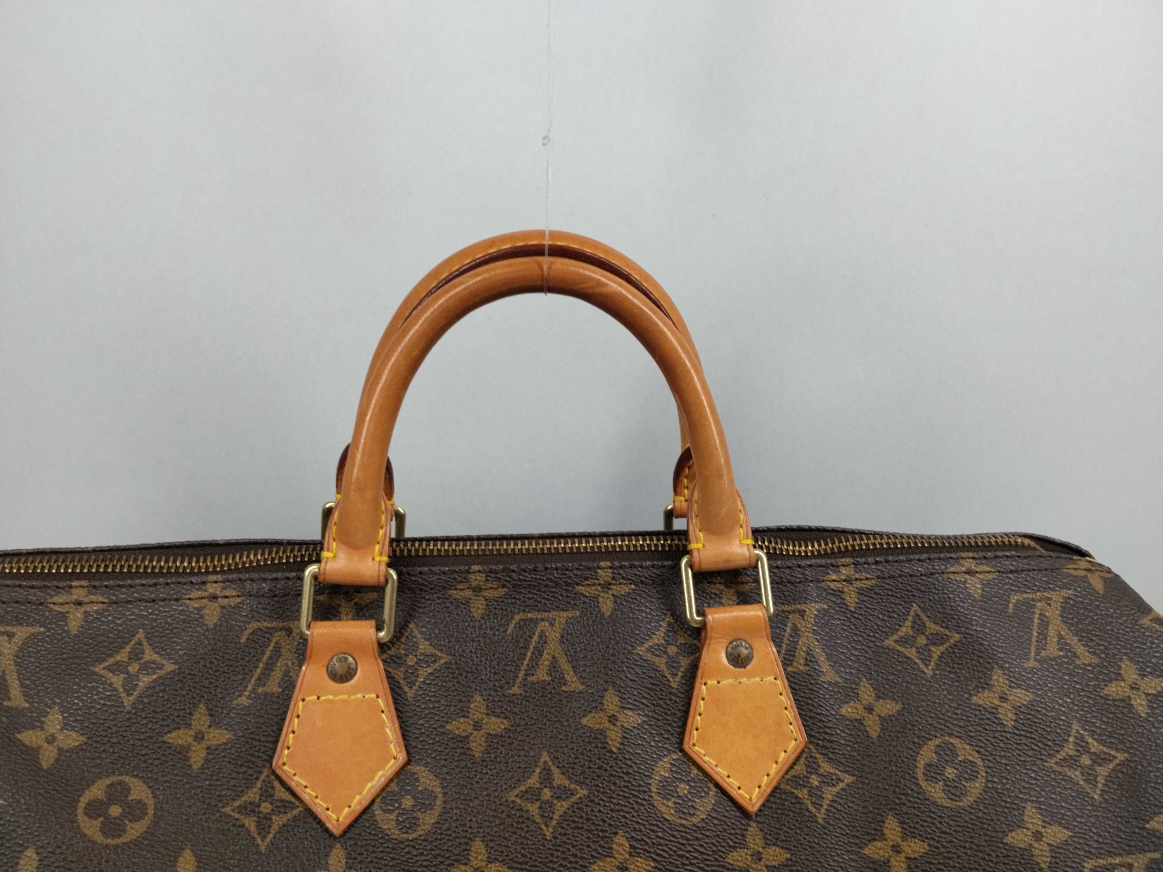 Monogram M41106 Speedy 40 Boston Bag (Handle torn/Inner pocket stained) — view 4