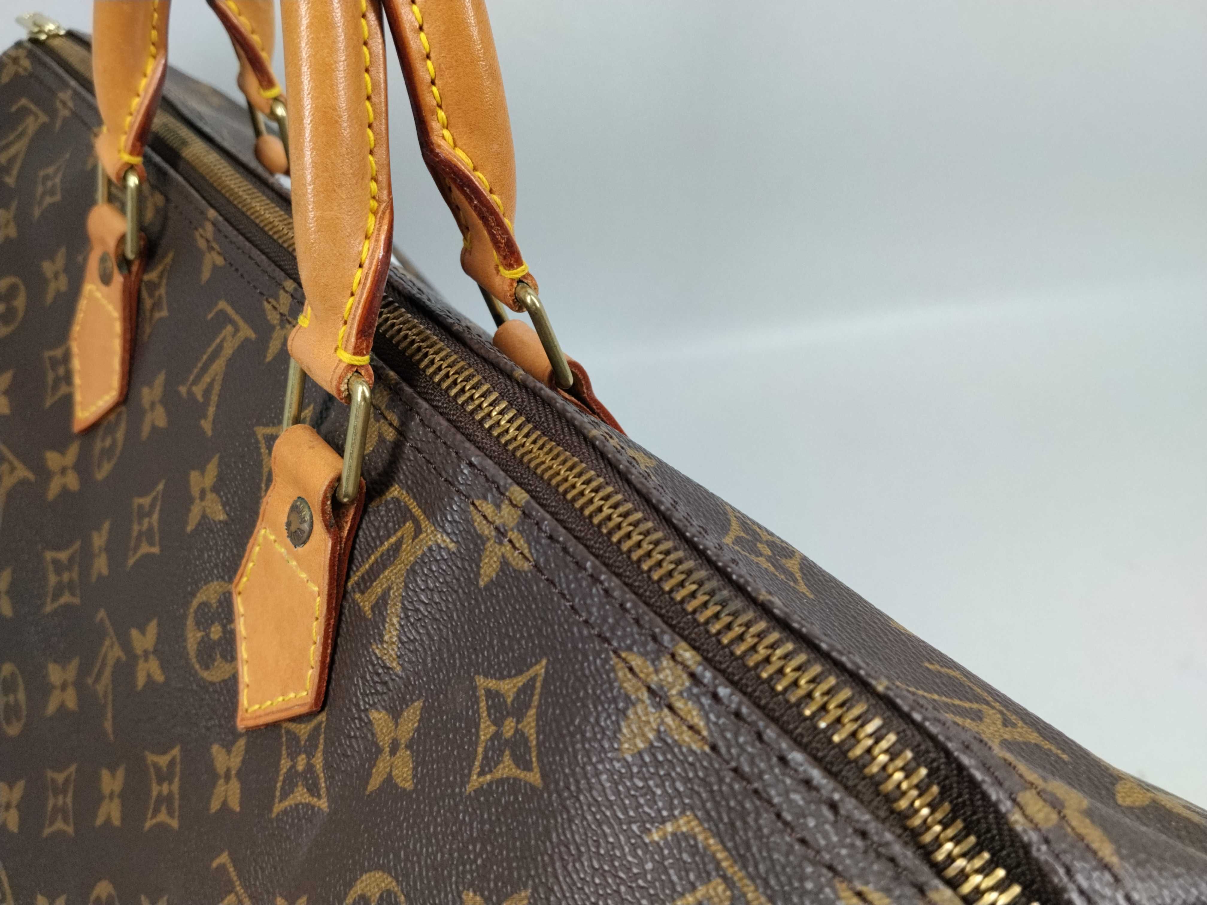 Monogram M41106 Speedy 40 Boston Bag (Handle torn/Inner pocket stained) — view 7