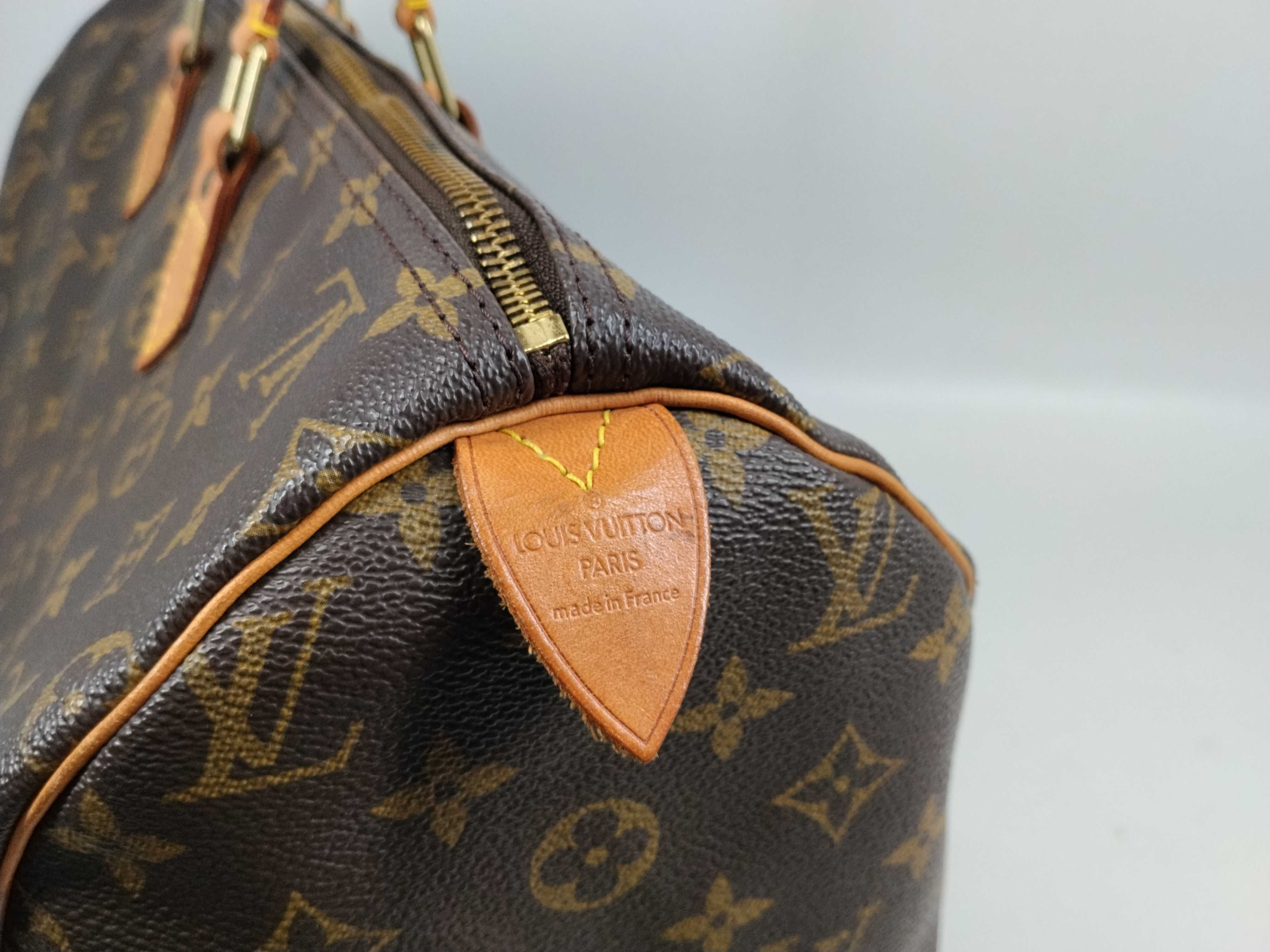 Monogram M41106 Speedy 40 Boston Bag (Handle torn/Inner pocket stained) — view 8