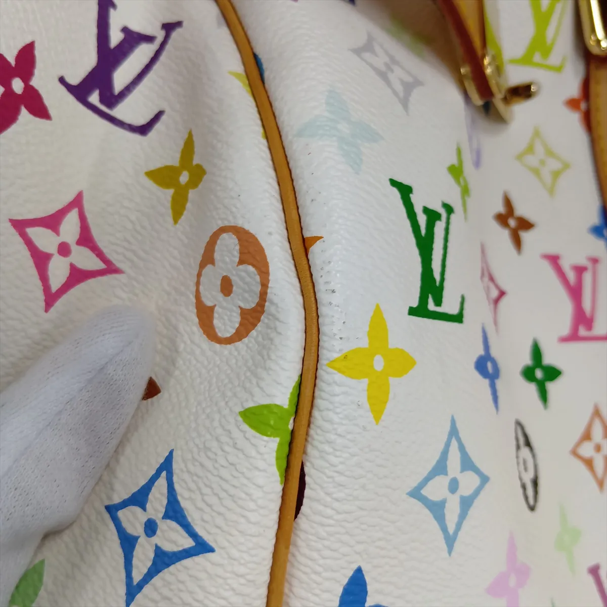 Multicolor Keepall 45 M92641 FL0043 White — view 13
