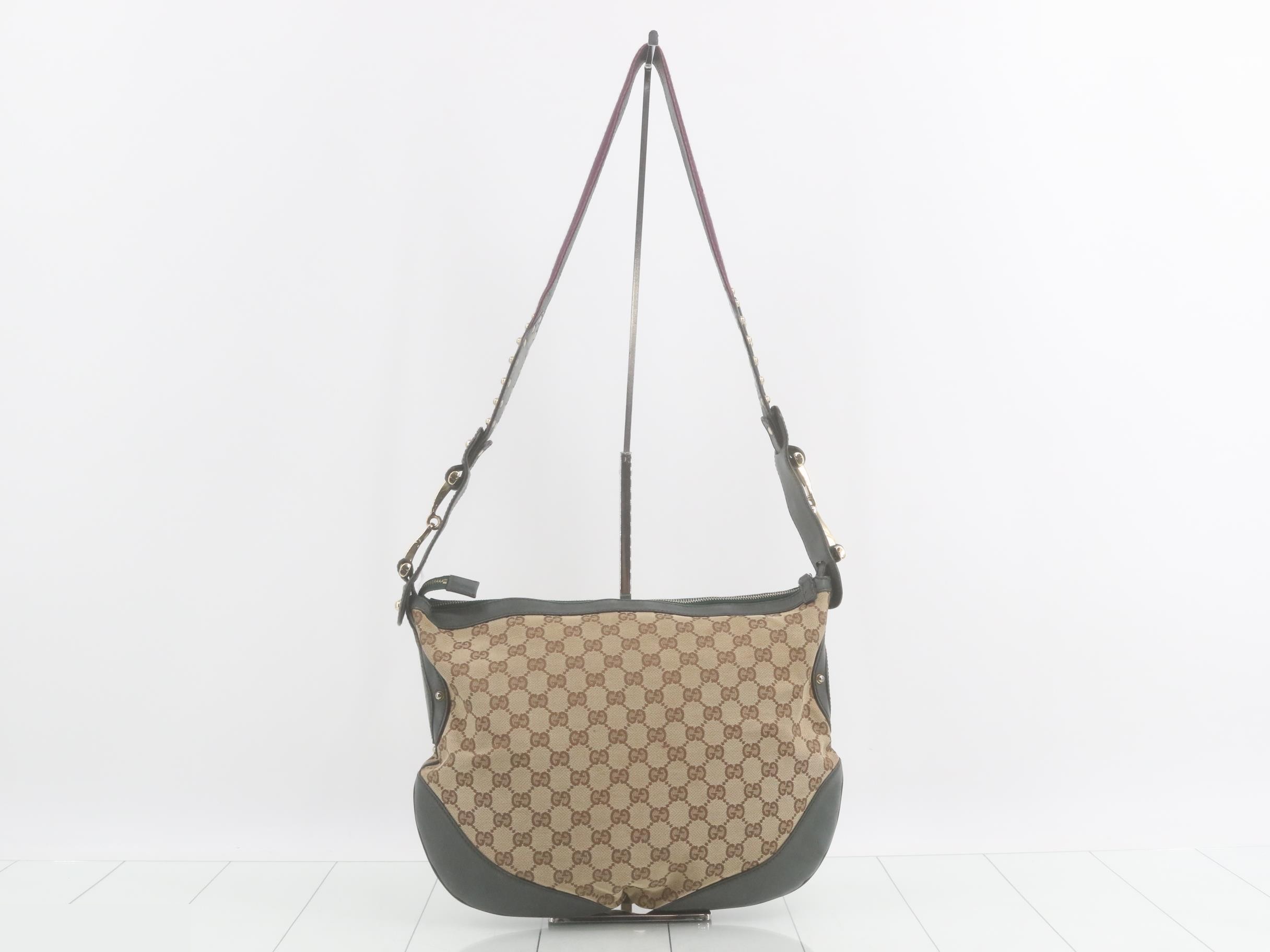 Shoulder bag, GG canvas, Horsebit 1955, 146249 — view 2