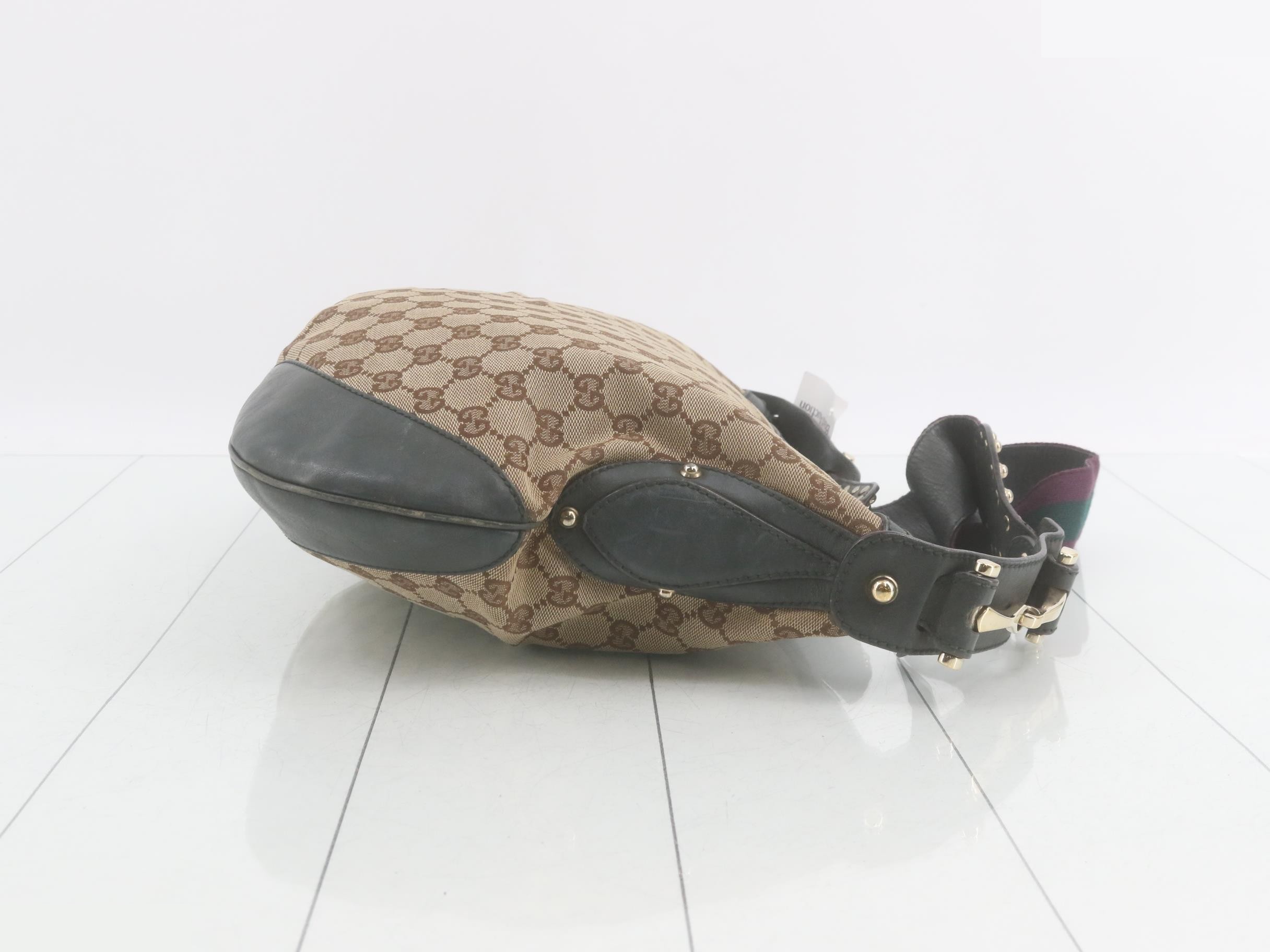 Shoulder bag, GG canvas, Horsebit 1955, 146249 — view 3