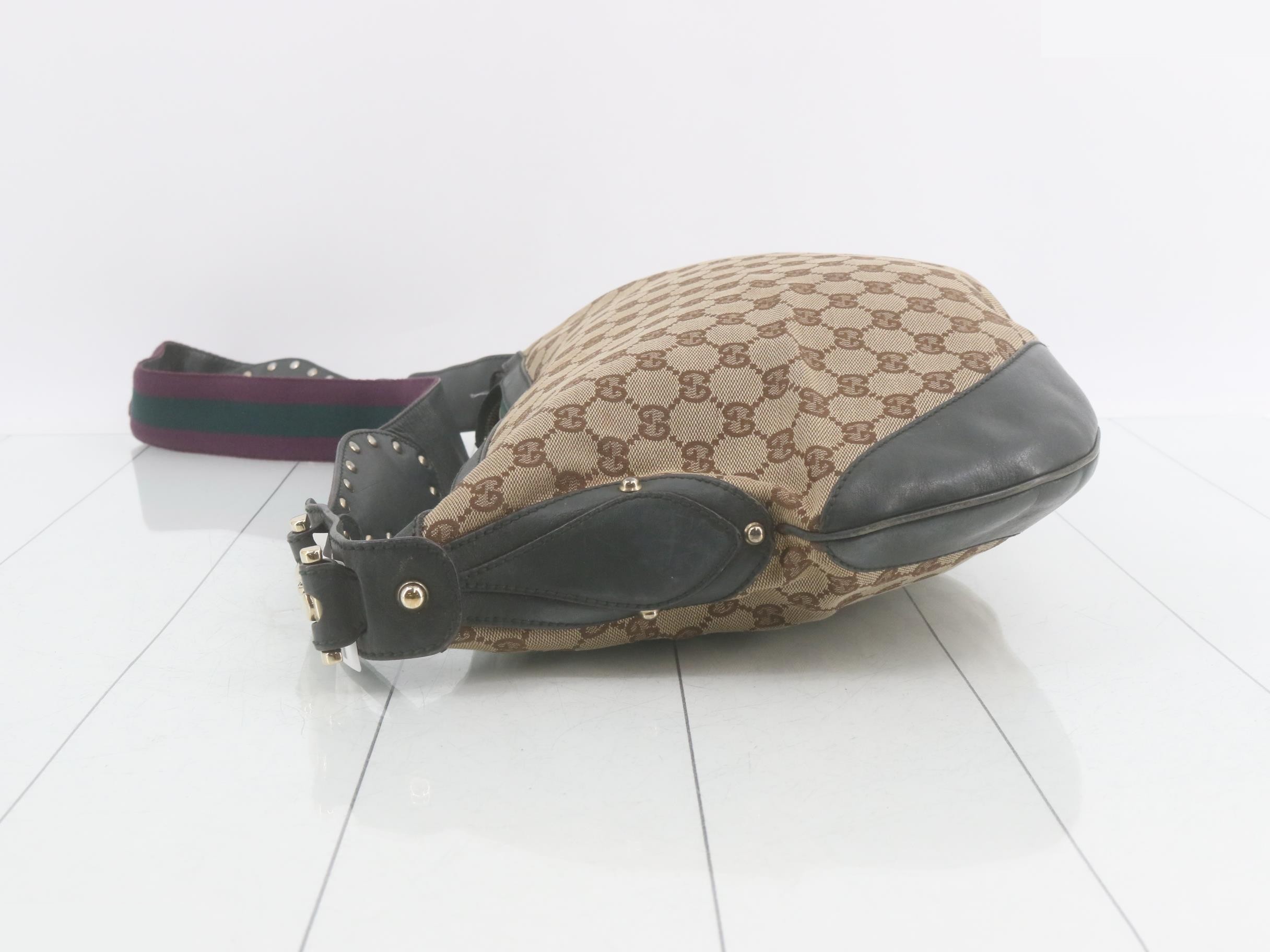 Shoulder bag, GG canvas, Horsebit 1955, 146249 — view 4