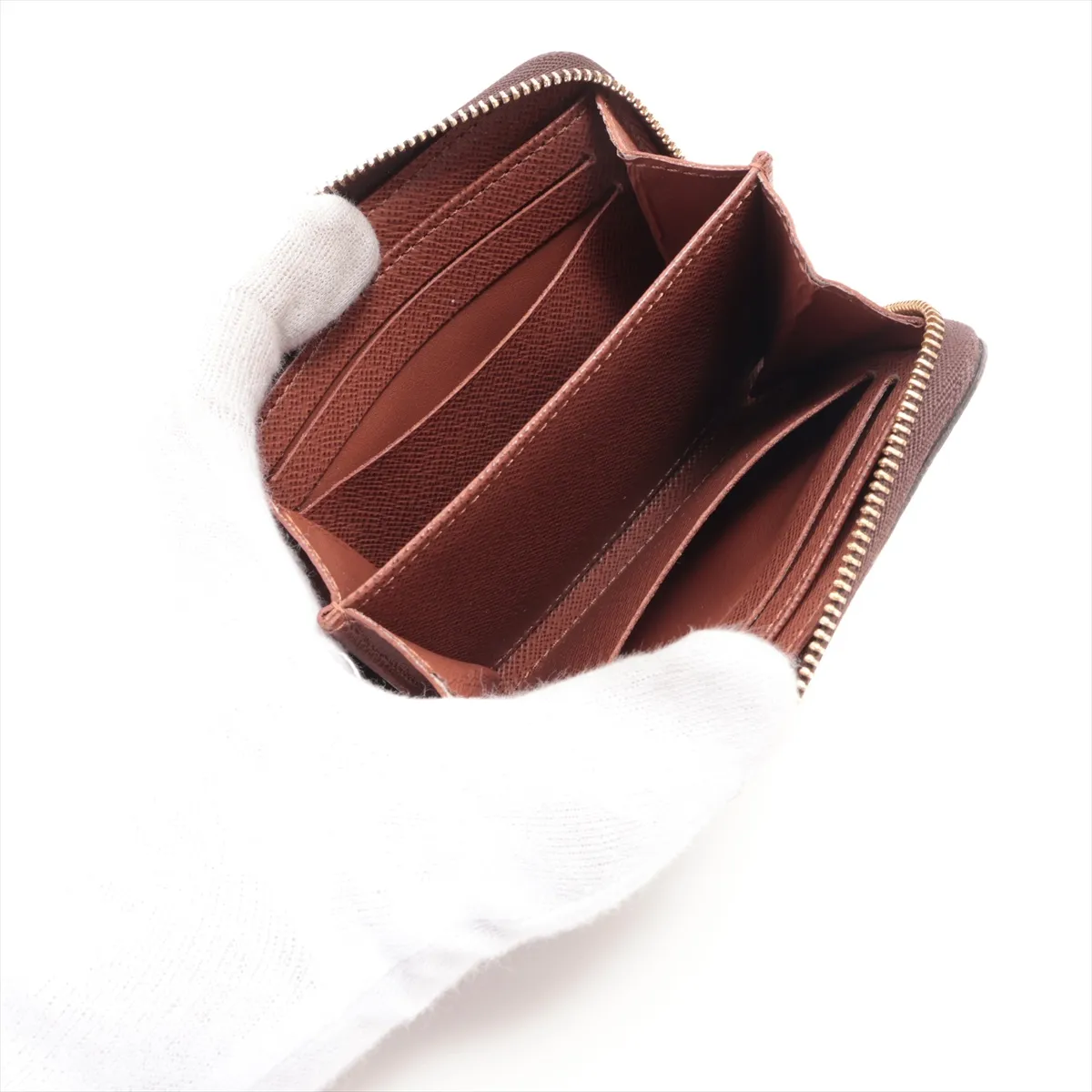 Monogram Zippy Coin Purse M60067 SN5108 Brown Coin Case — view 3