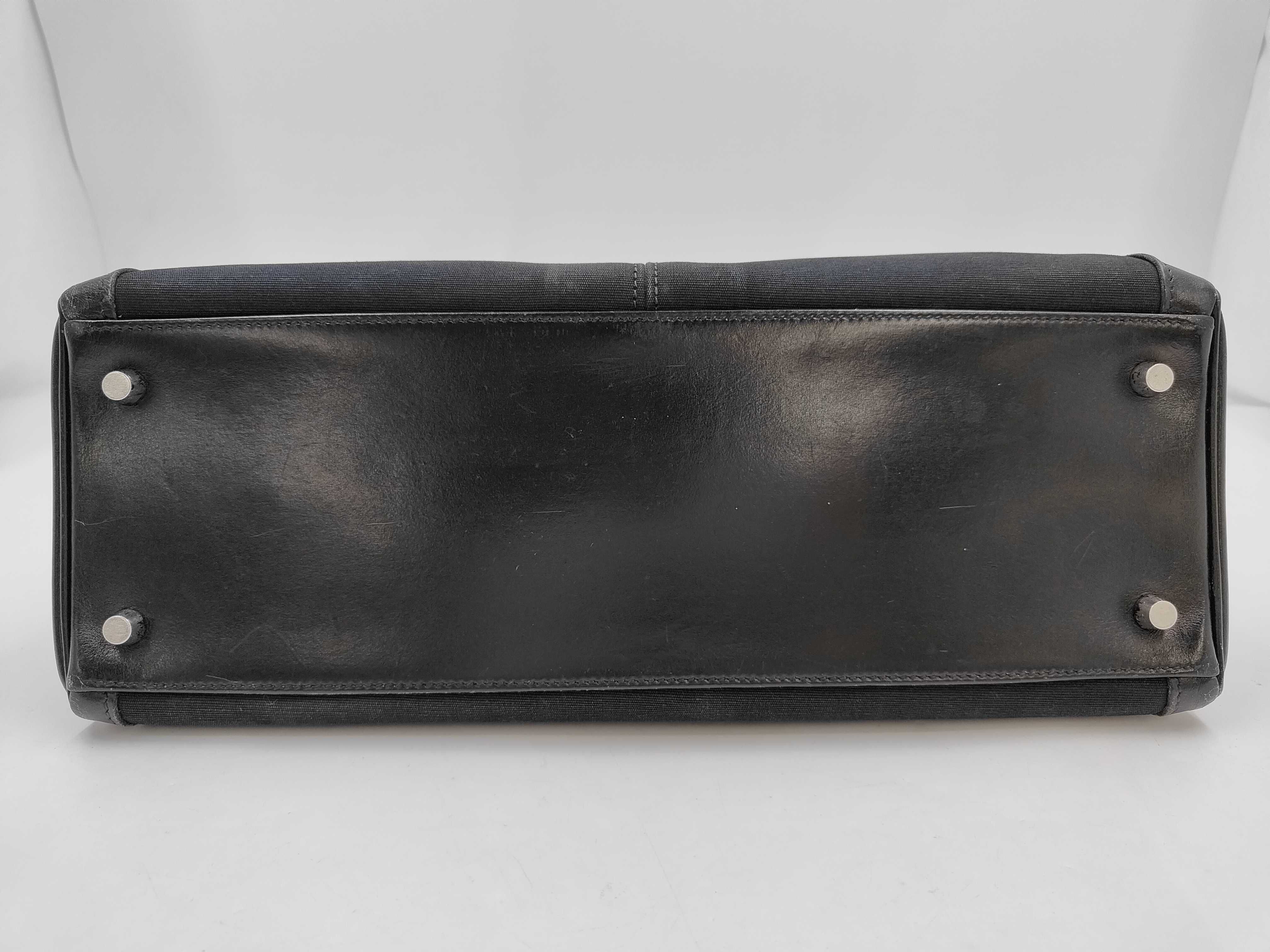 Kelly Laqui 35 Box Calf/Toile Officier K Handbag — view 3
