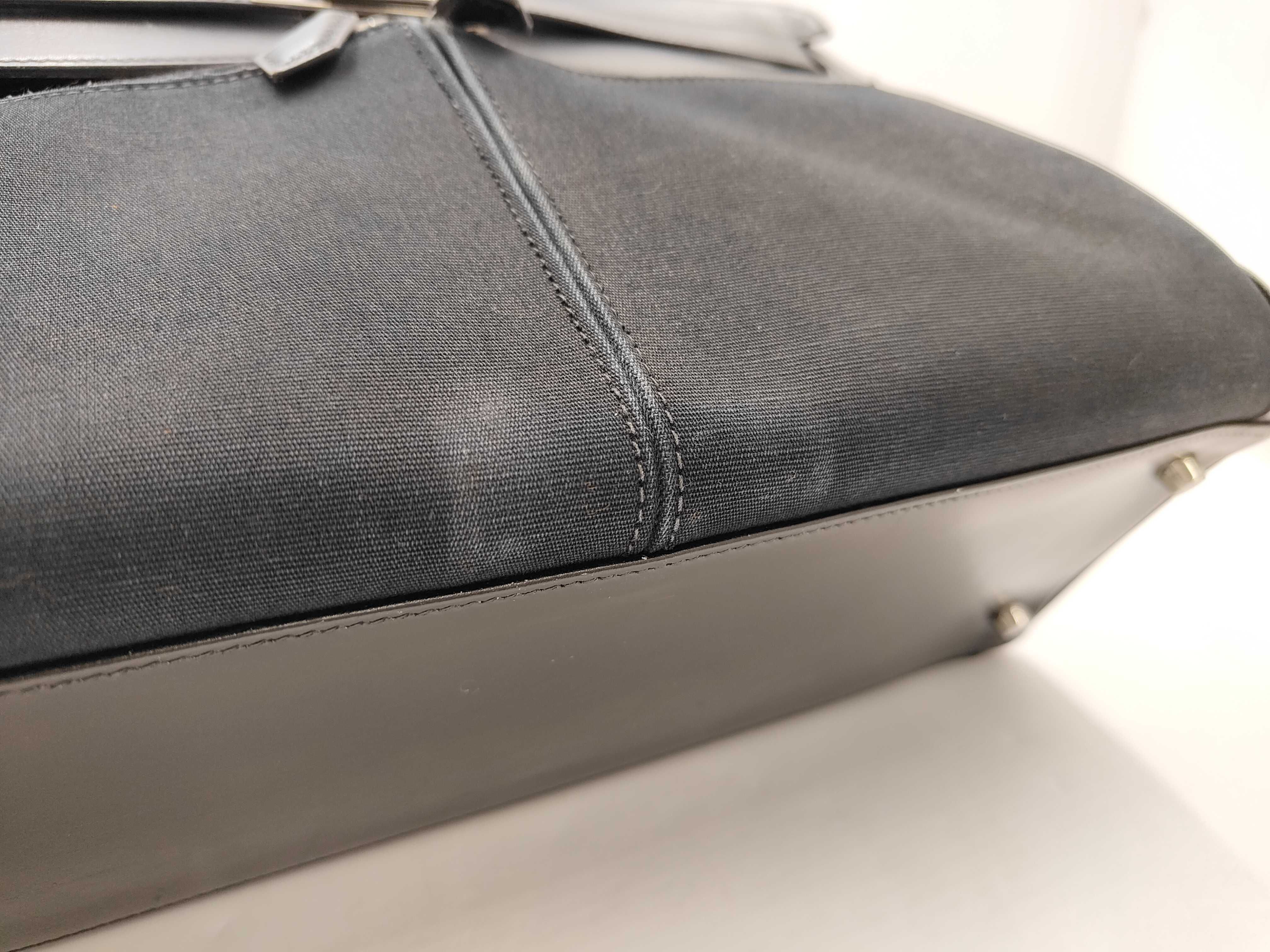 Kelly Laqui 35 Box Calf/Toile Officier K Handbag — view 8