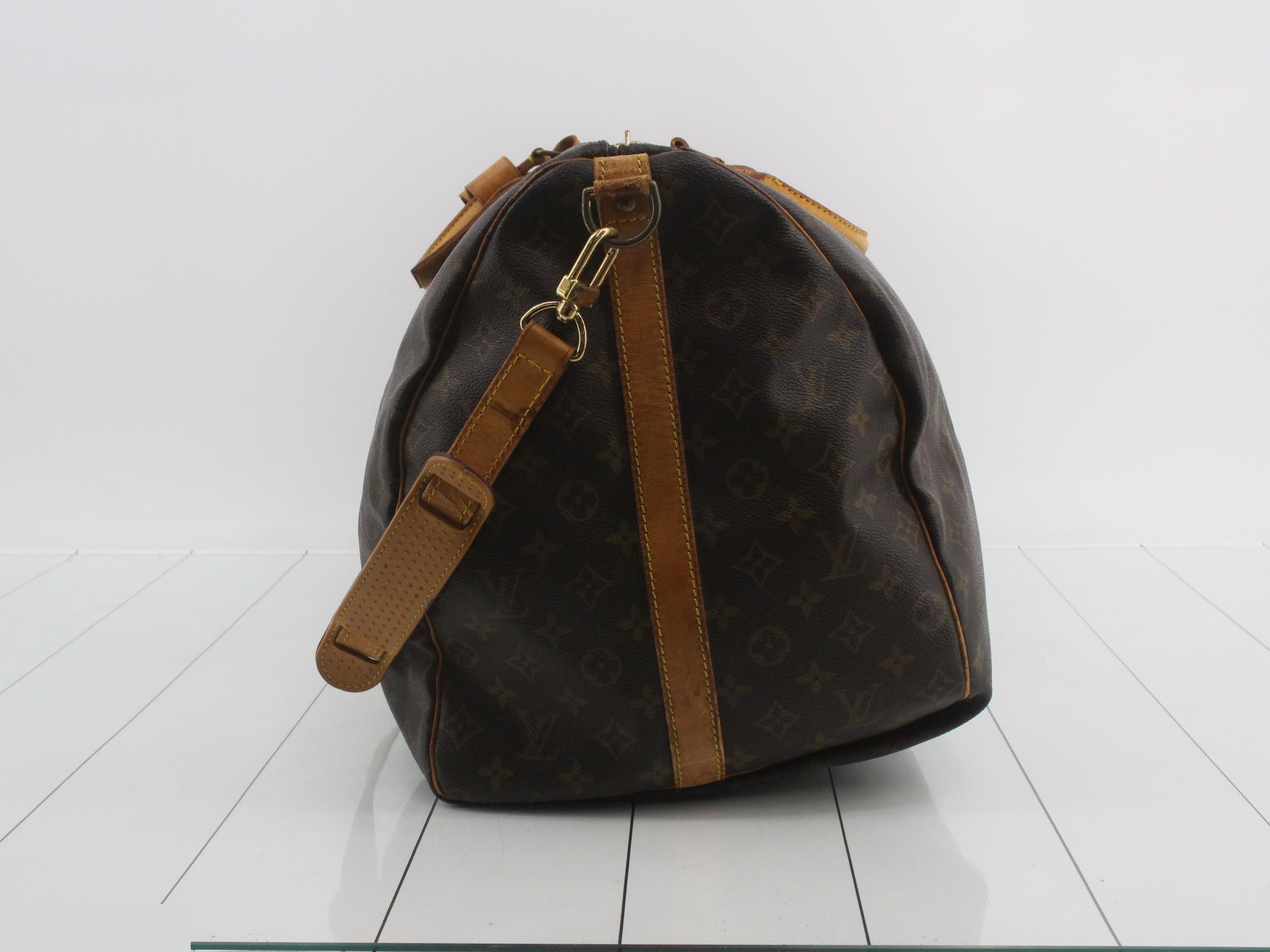 Monogram Keepall Bandoulière 60 with shoulder strap — view 3