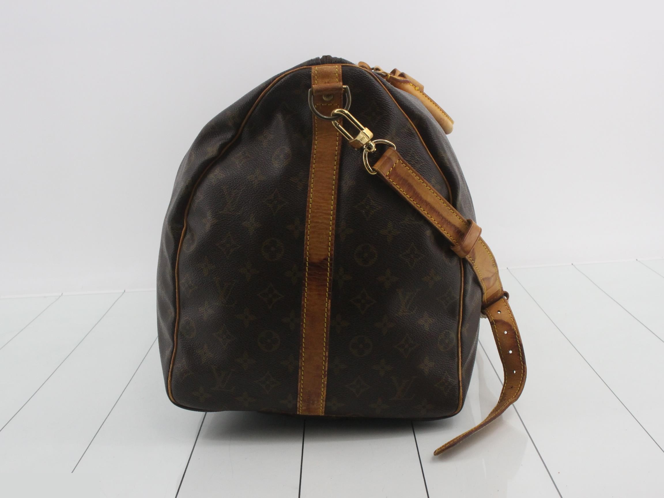 Monogram Keepall Bandoulière 60 with shoulder strap — view 4