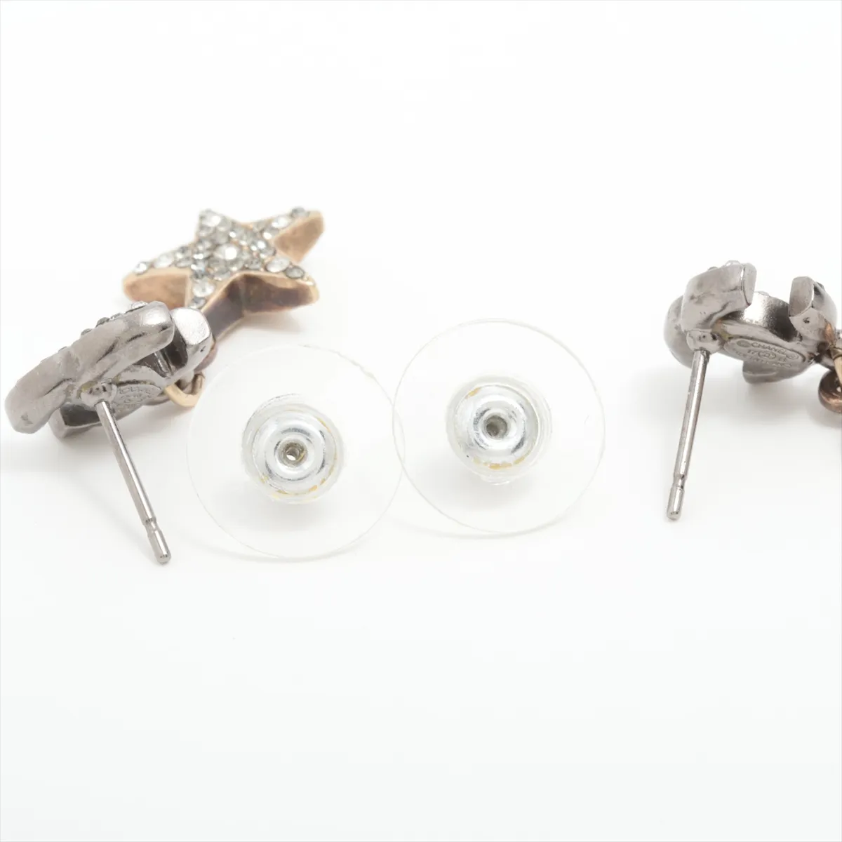 Cocomark 17B Earrings (for both ears) GP x Rhinestone Gold x Silver — view 4