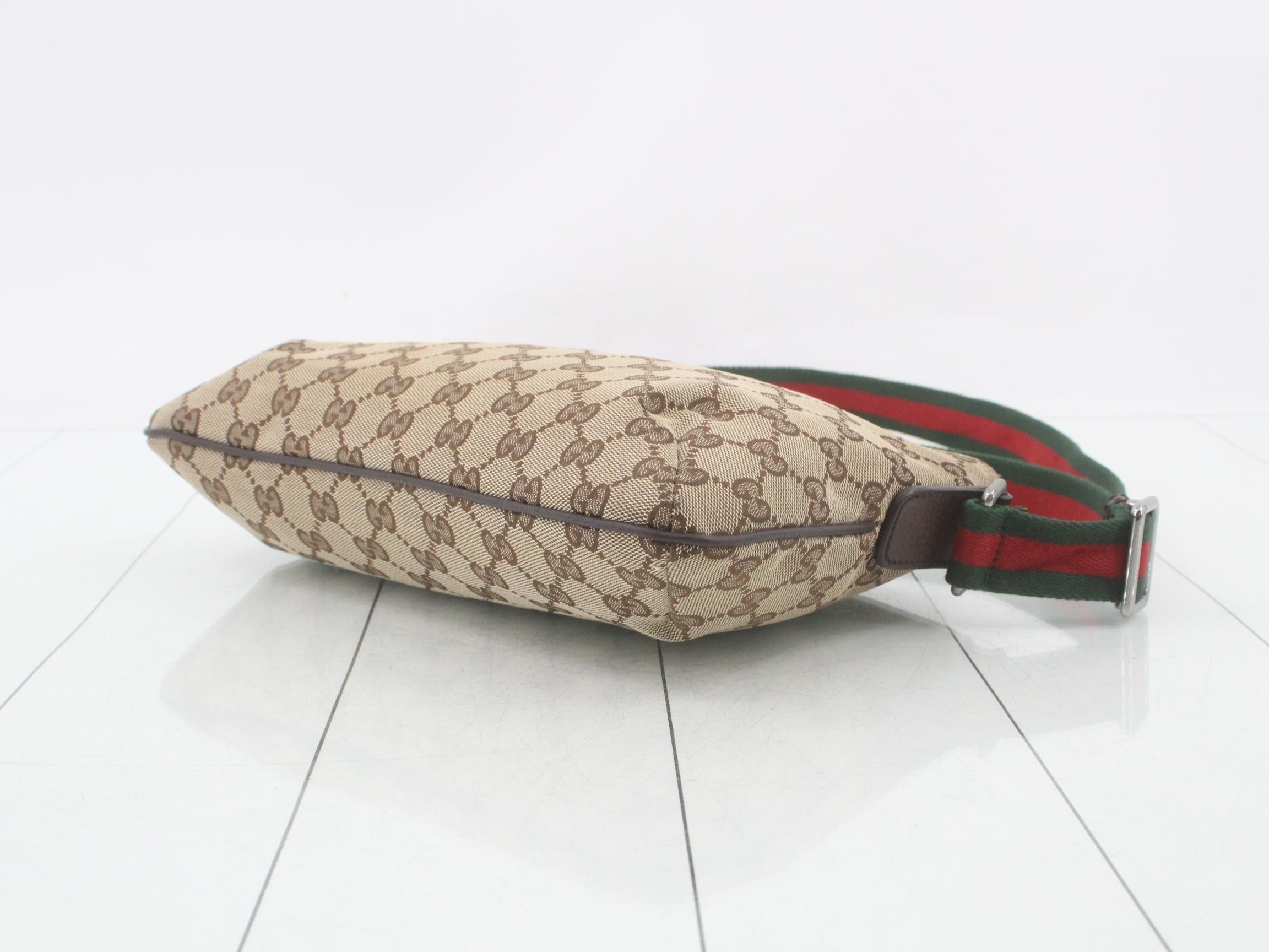 GG Canvas Hobo, Sherry Brown, Silver Hardware, 29 x 19 x 3 cm — view 6