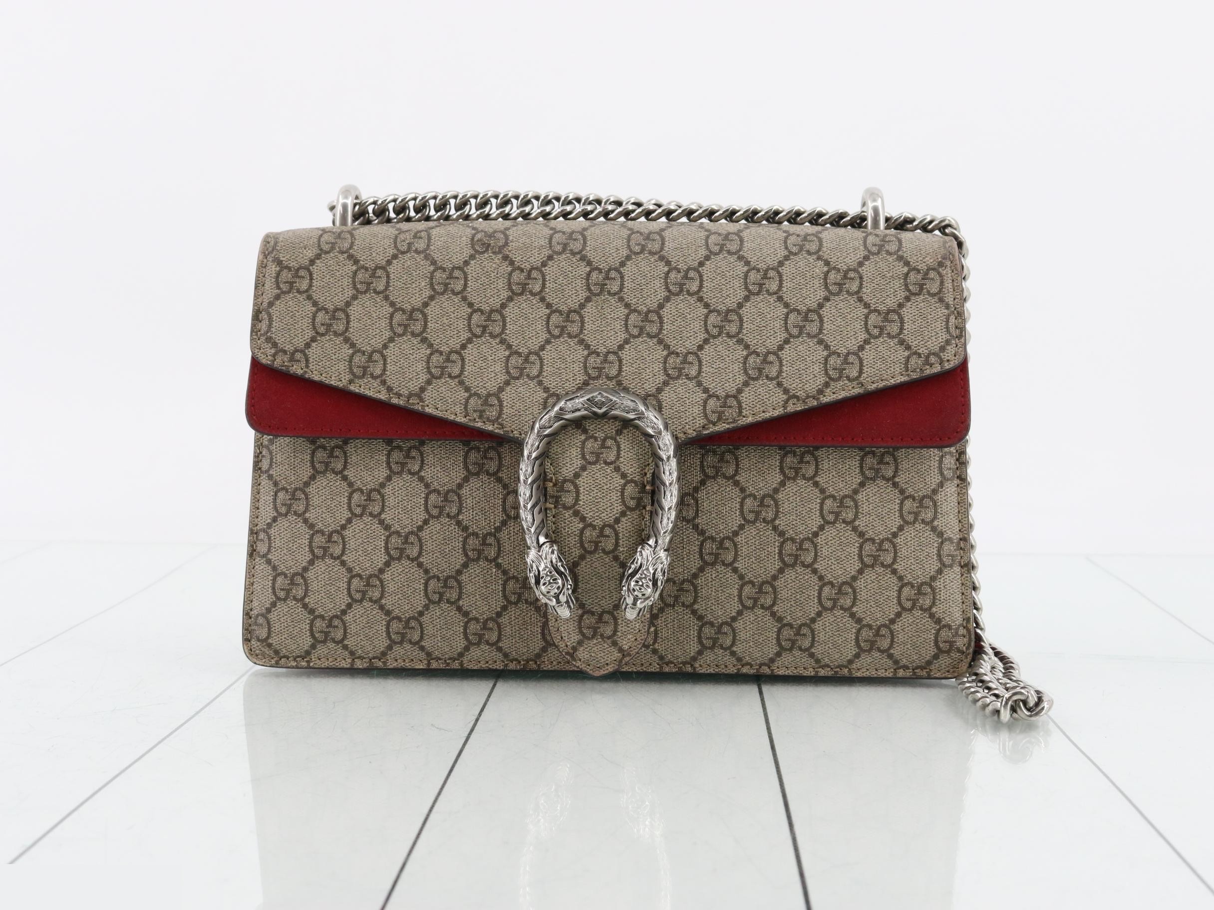 Dionysus GG Supreme Beige Chain Shoulder Bag
