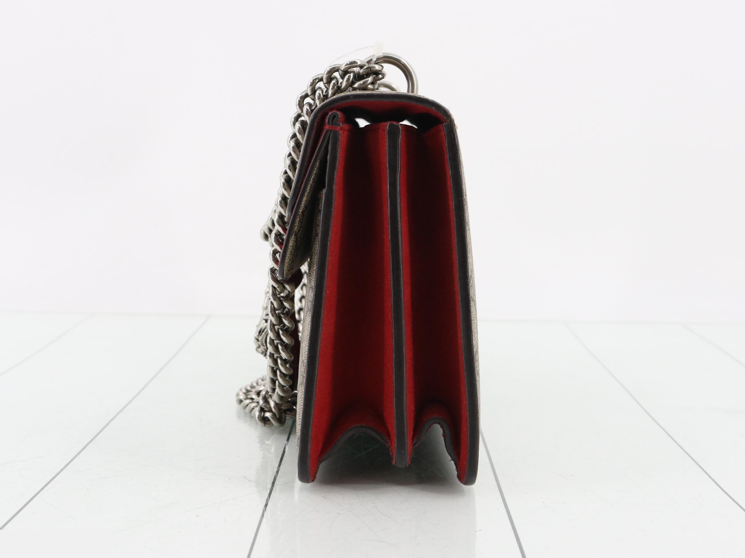Dionysus GG Supreme Beige Chain Shoulder Bag — view 3