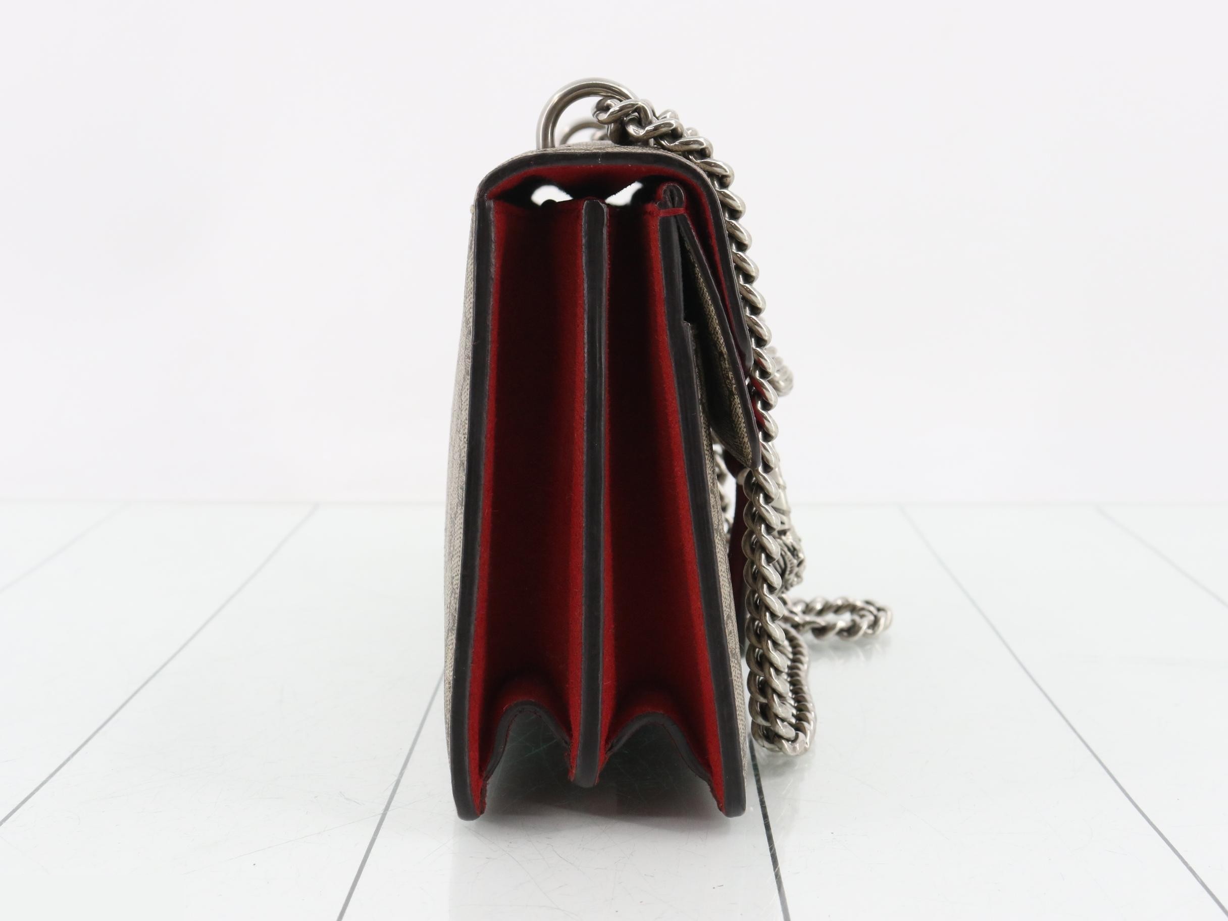 Dionysus GG Supreme Beige Chain Shoulder Bag — view 4