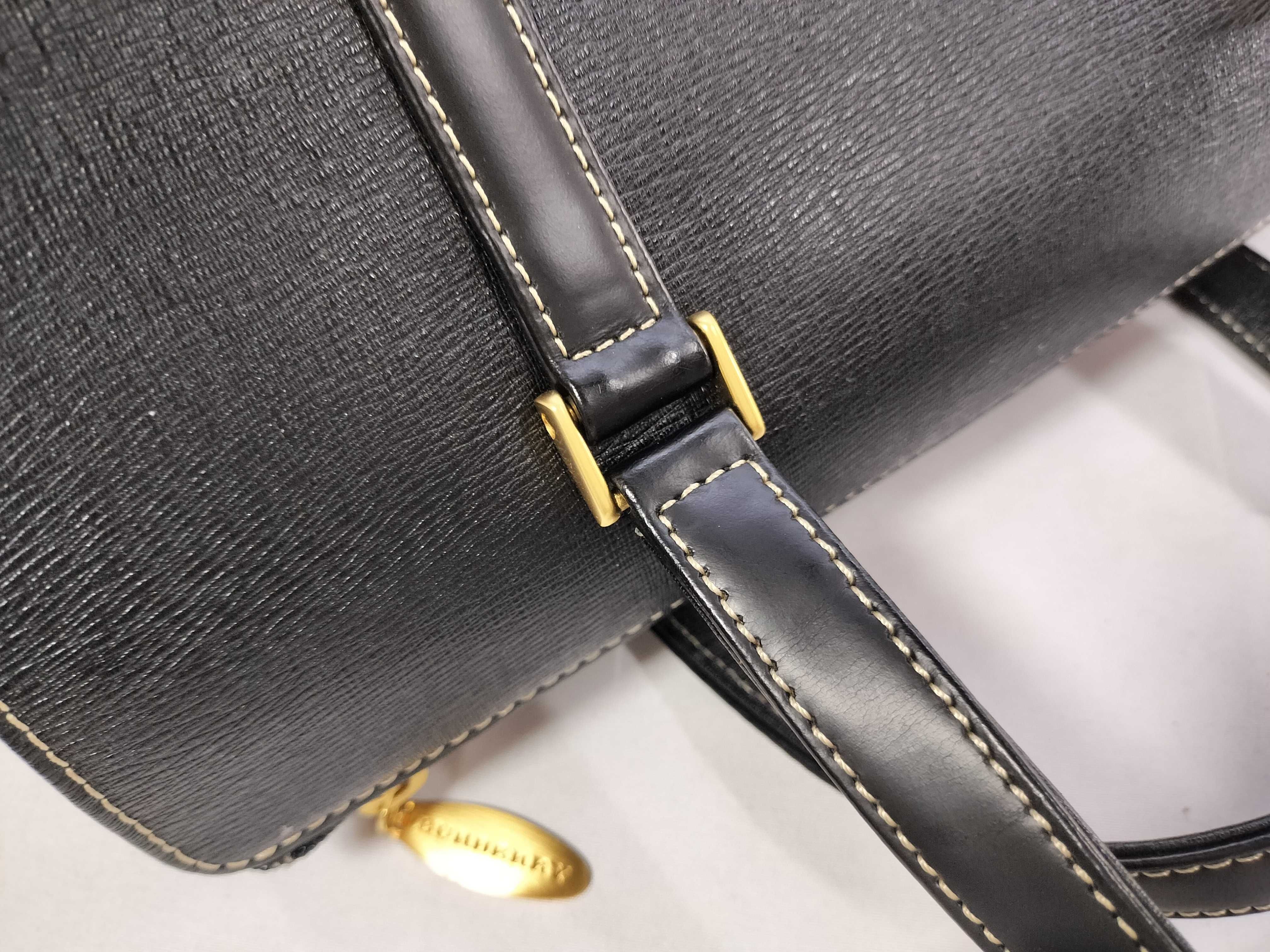 Mini Boston Leather Tote Bag — view 5
