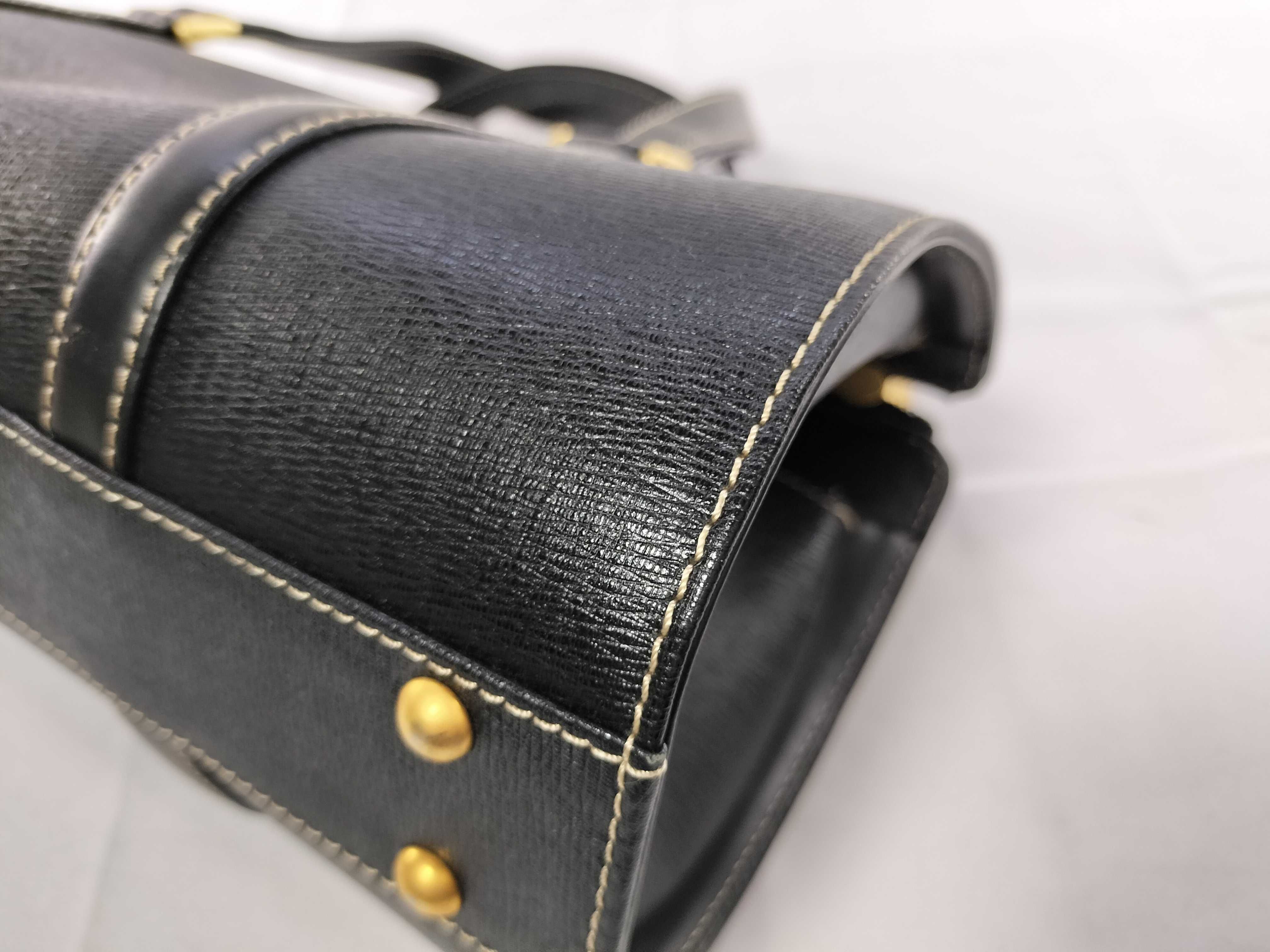 Mini Boston Leather Tote Bag — view 7