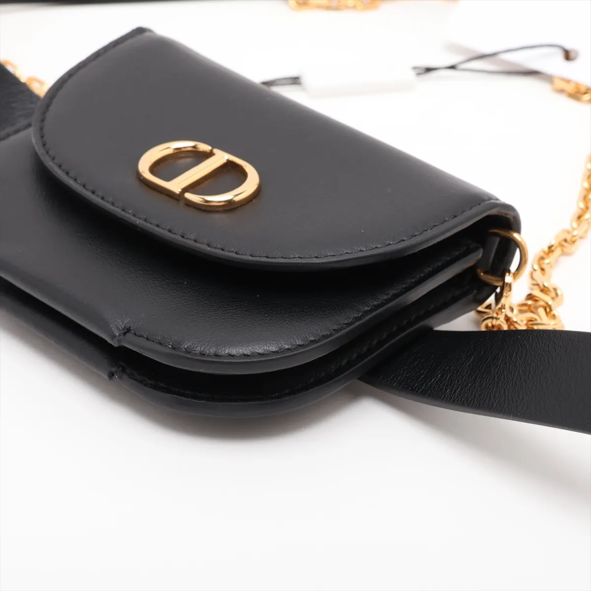 30 Montaigne Leather 2-Way Waist Pouch, Black — view 3