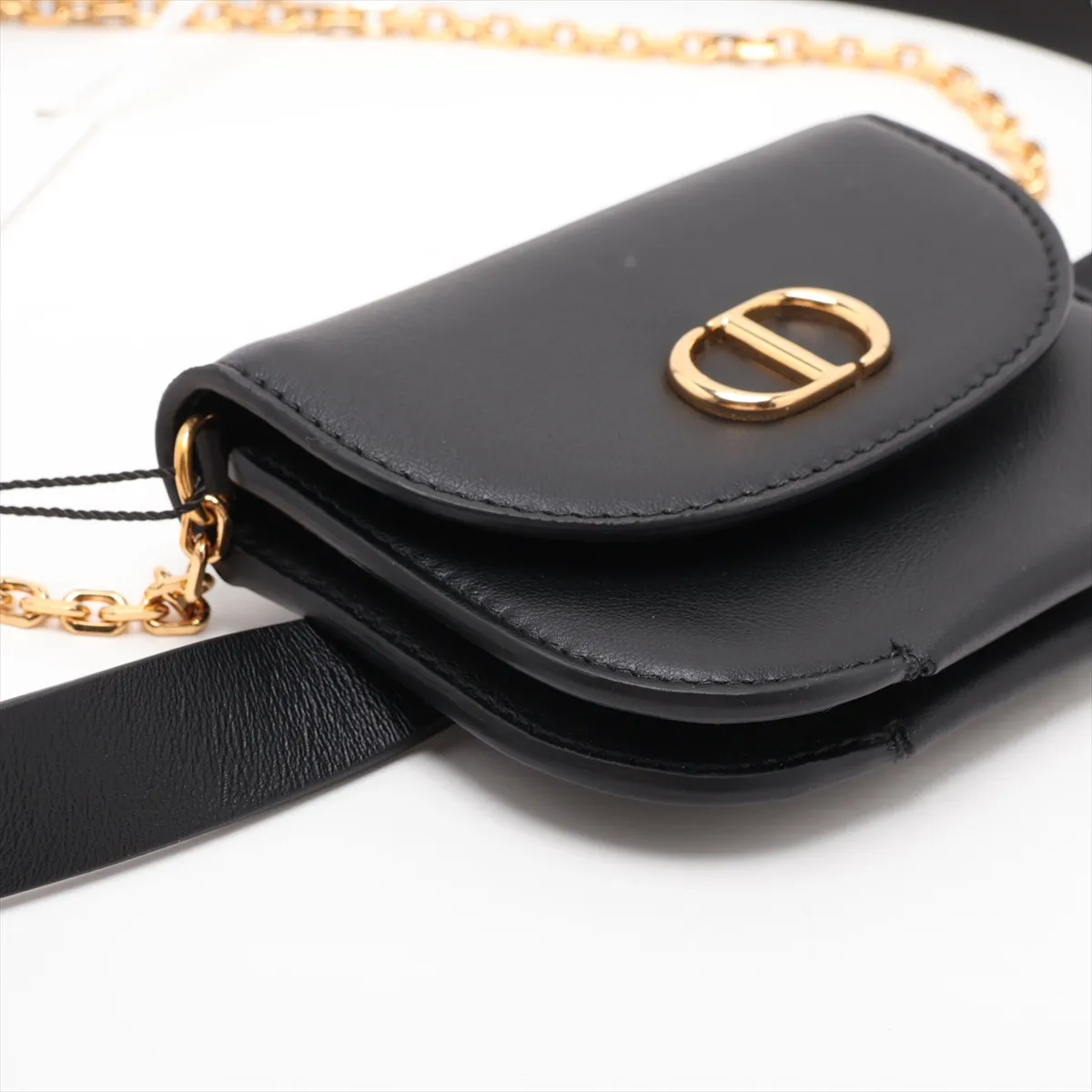 30 Montaigne Leather 2-Way Waist Pouch, Black — view 4