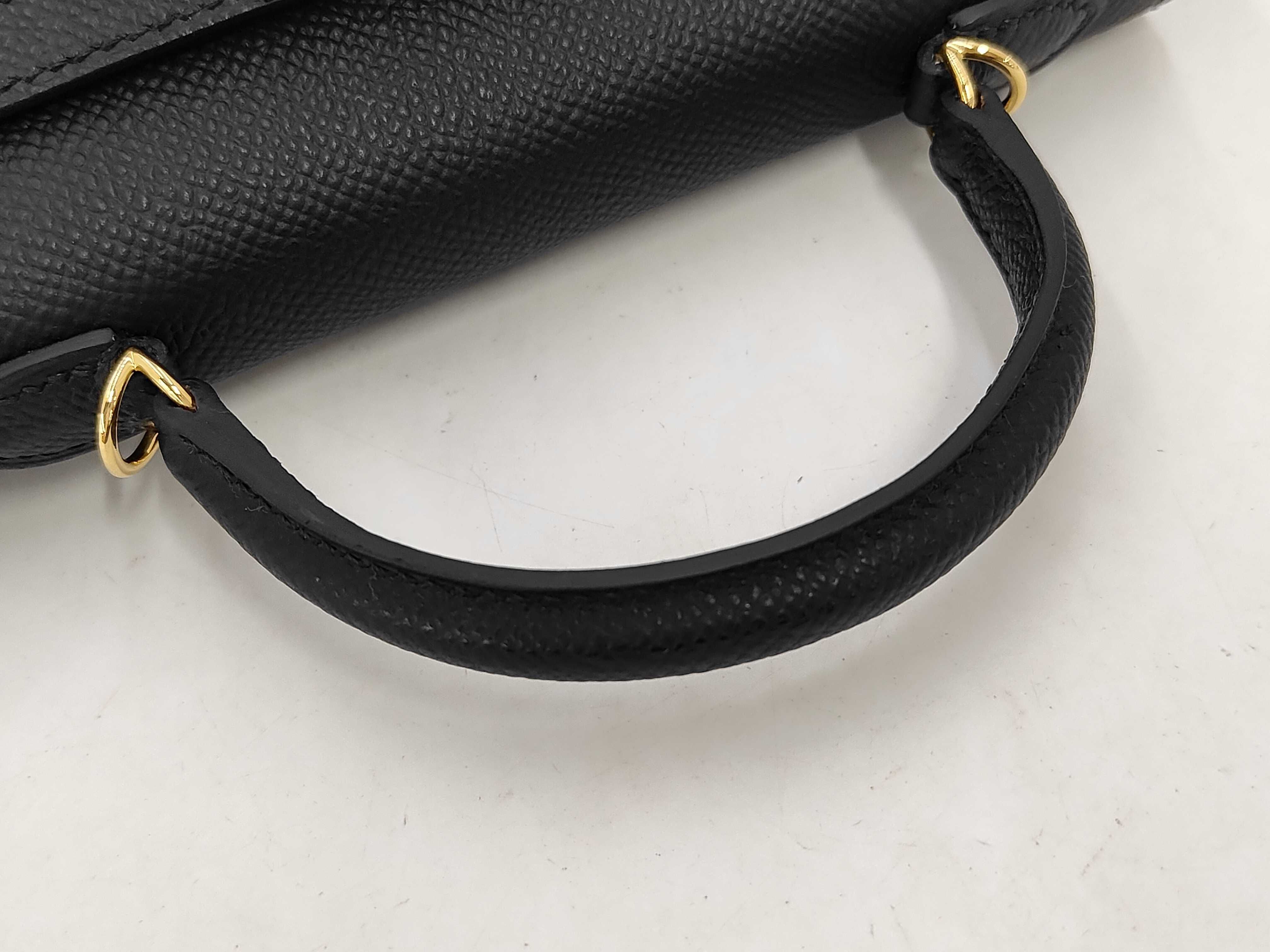 Mini Kelly Noir Epsom Gold K Stamp Handbag — view 5