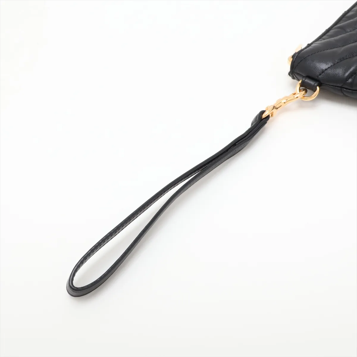 559193 Leather Clutch Bag, Black — view 5