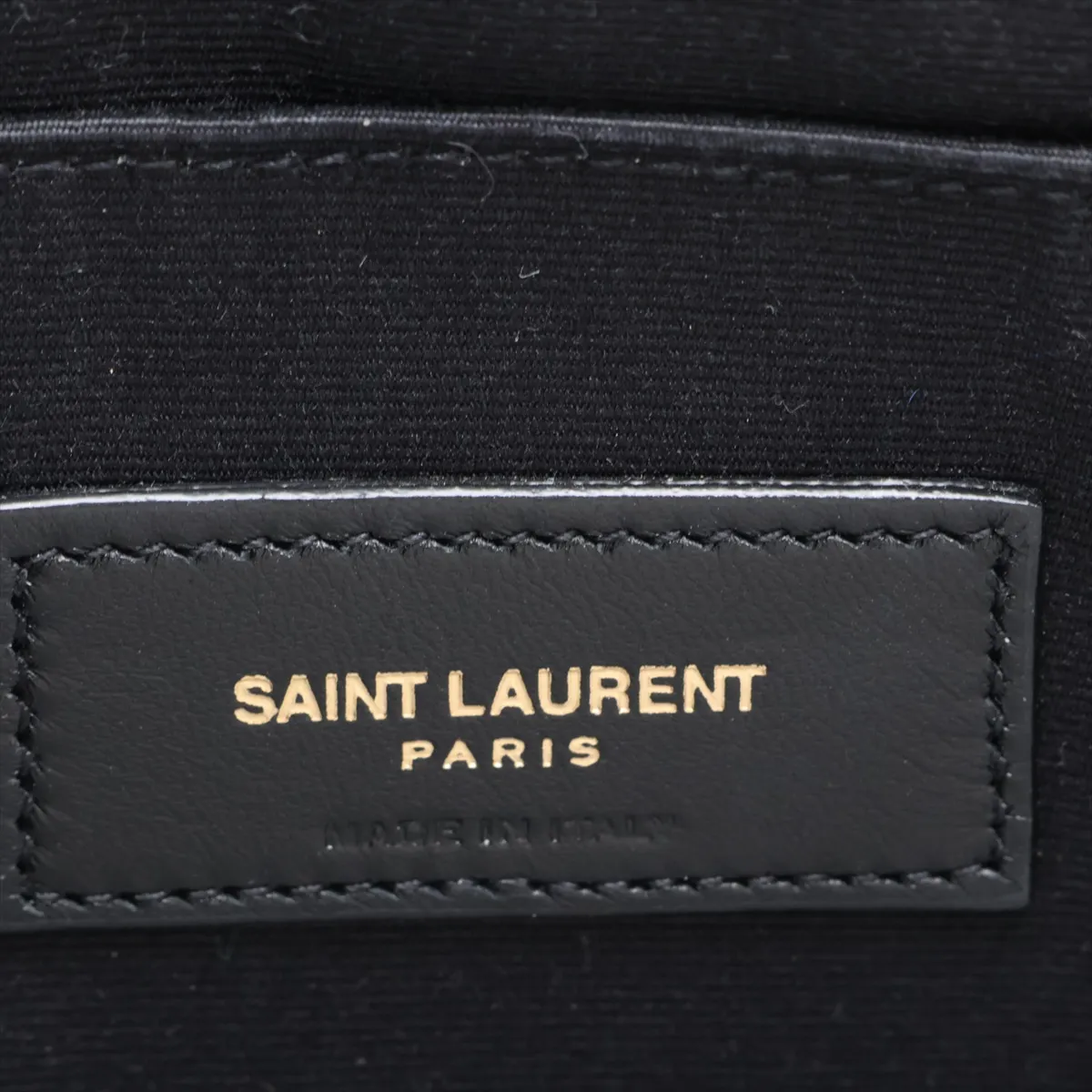 559193 Leather Clutch Bag, Black — view 9