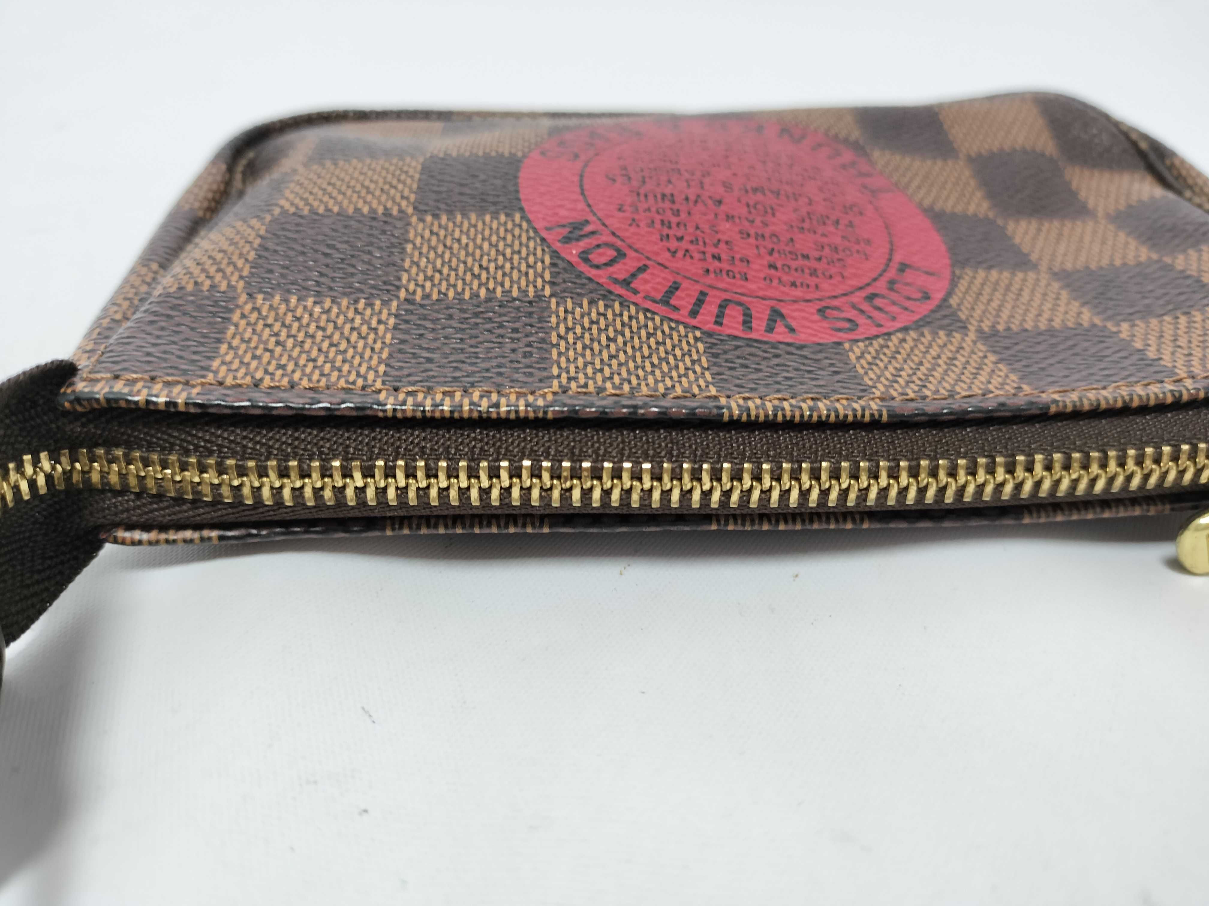 Damier Louis Vuitton Mini Pouch Shoulder Bag Pouch — view 5