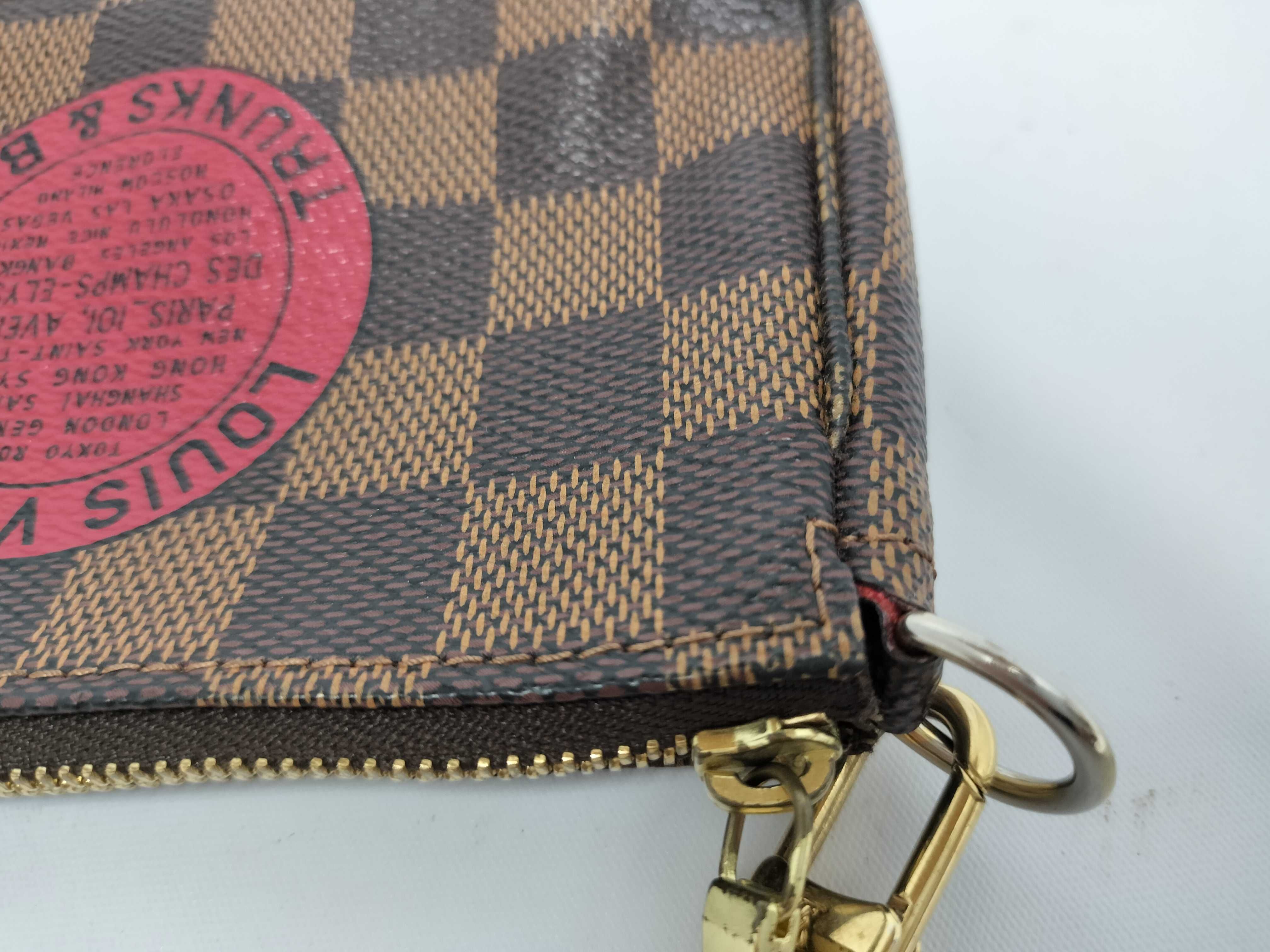Damier Louis Vuitton Mini Pouch Shoulder Bag Pouch — view 7