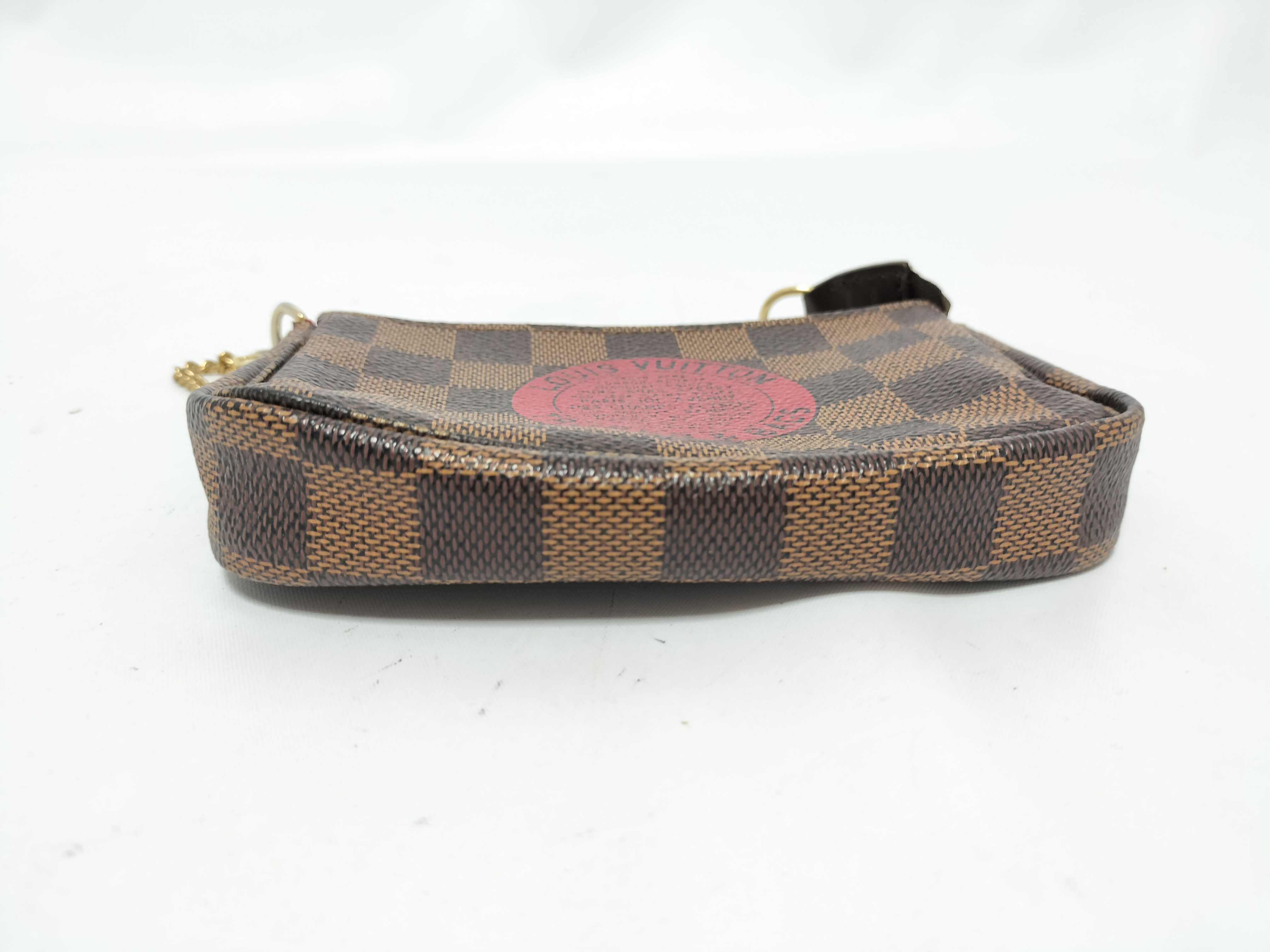 Damier Louis Vuitton Mini Pouch Shoulder Bag Pouch — view 8