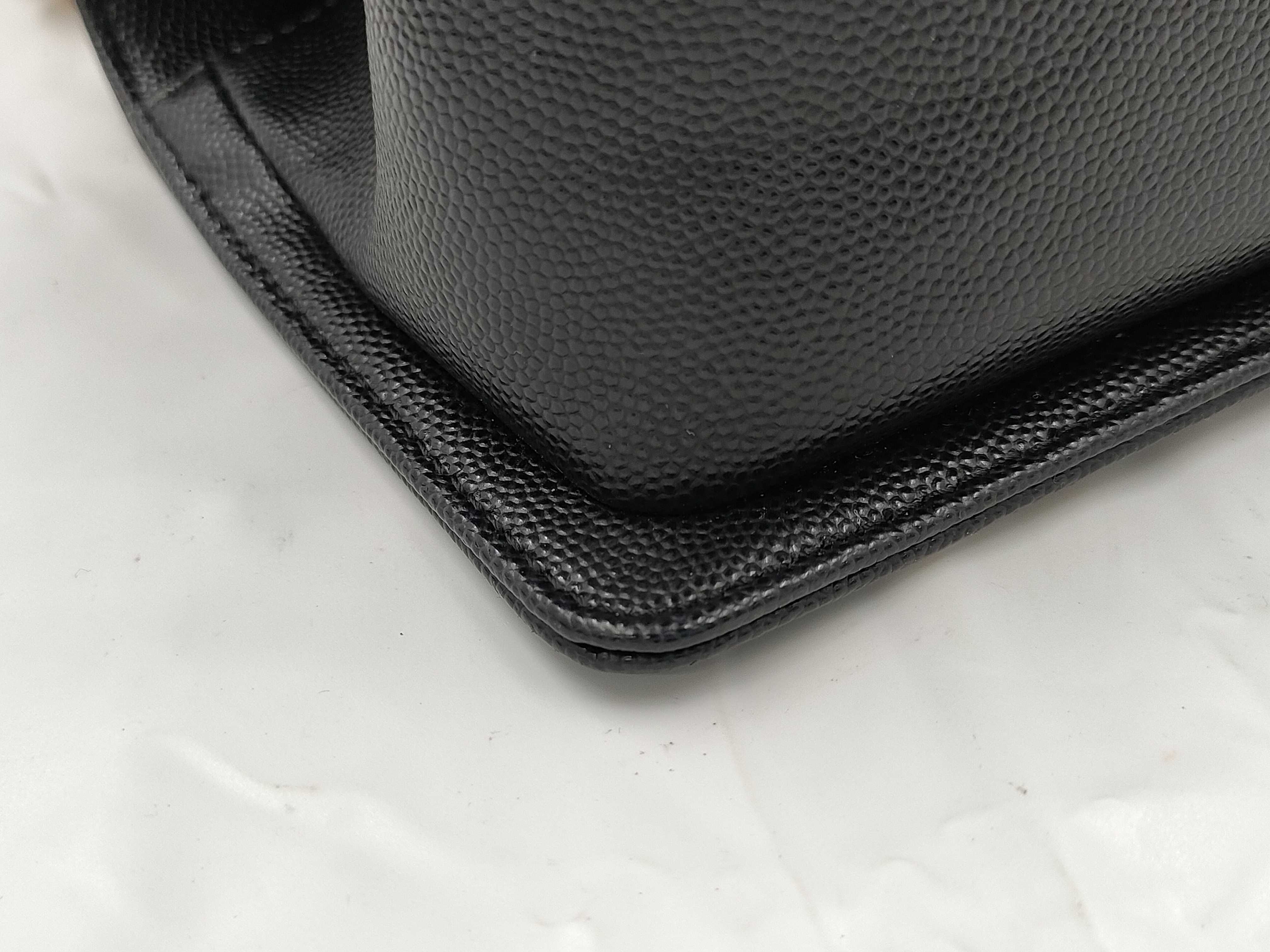 Boy Chanel Small Caviar Skin Shoulder Bag with Gold Hardware and IC Plate — view 4