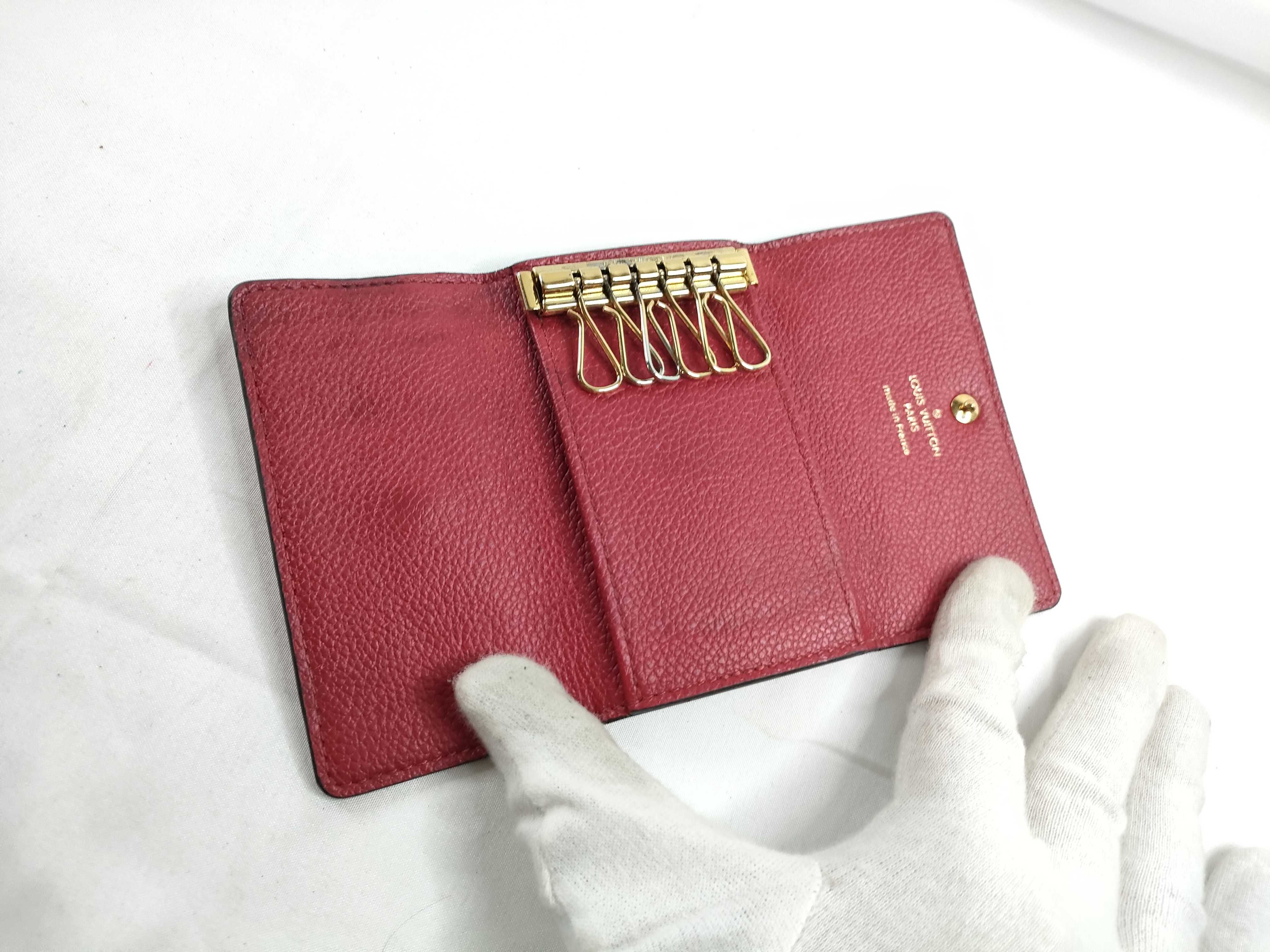 Monogram Empreinte Louis Vuitton Monogram Empreinte Multicles 6 Red M63708 SP1159 Key Case — view 9