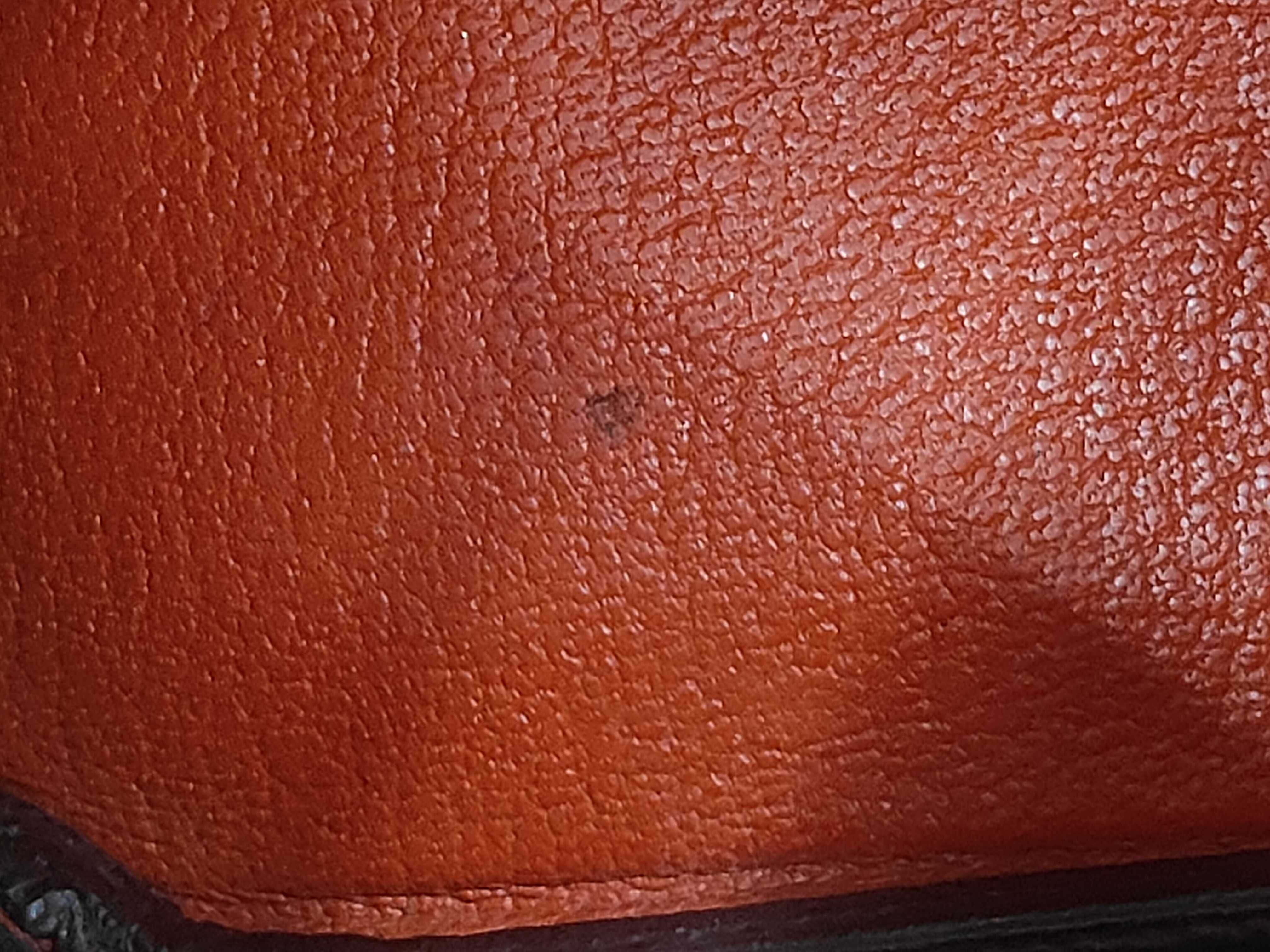 Birkin 30 Togo Leather, Gold Hardware, Orange Handbag — view 13