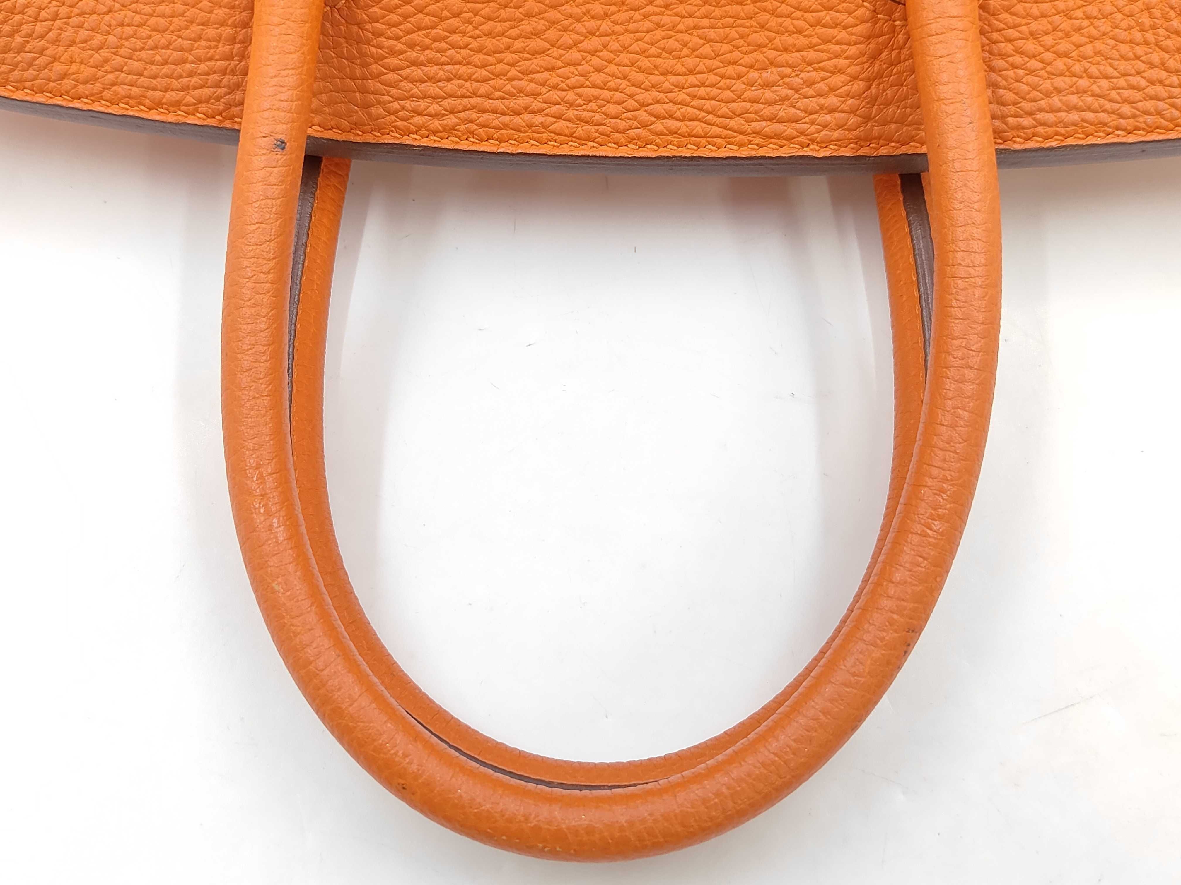 Birkin 30 Togo Leather, Gold Hardware, Orange Handbag — view 3