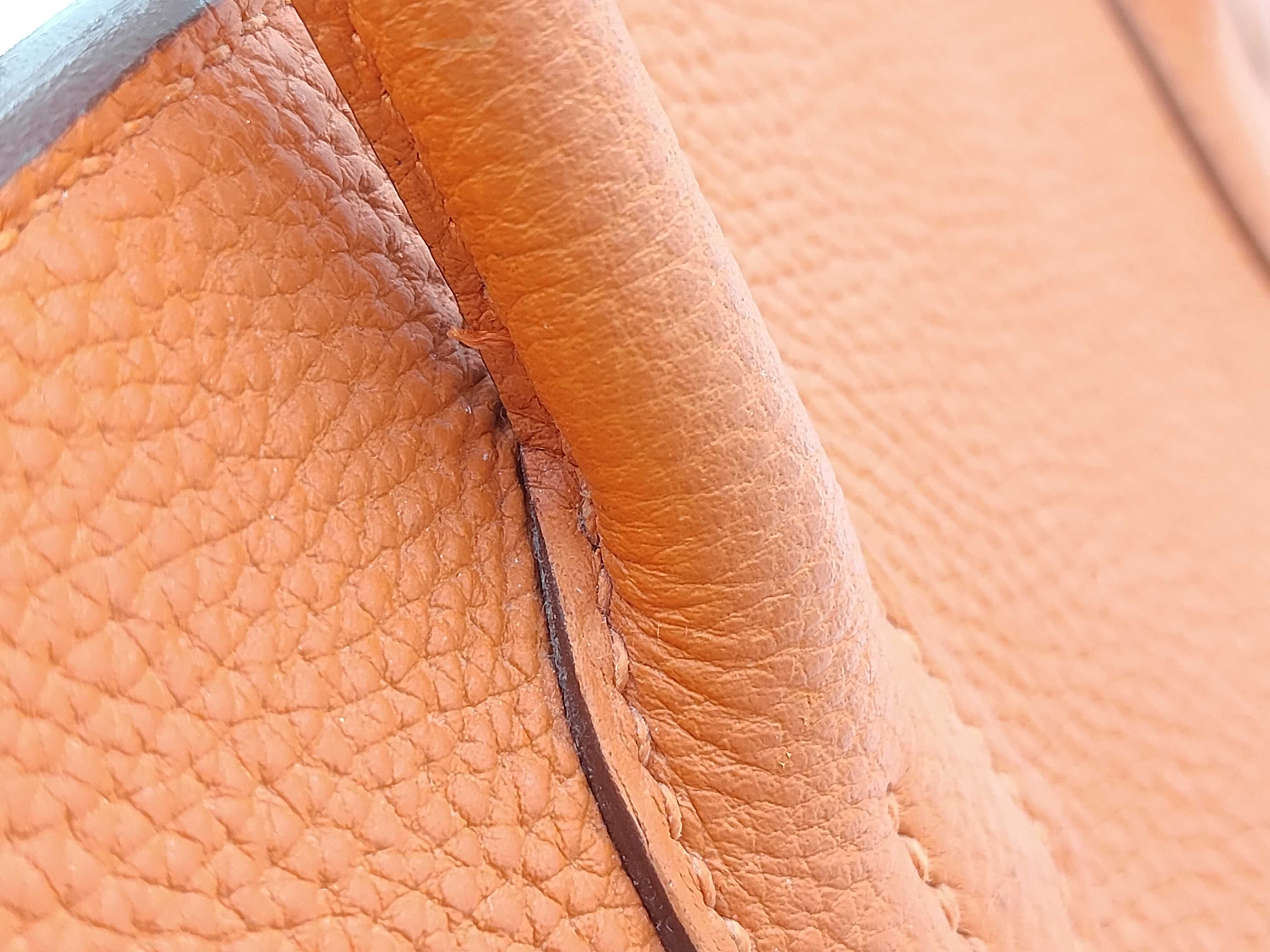 Birkin 30 Togo Leather, Gold Hardware, Orange Handbag — view 5