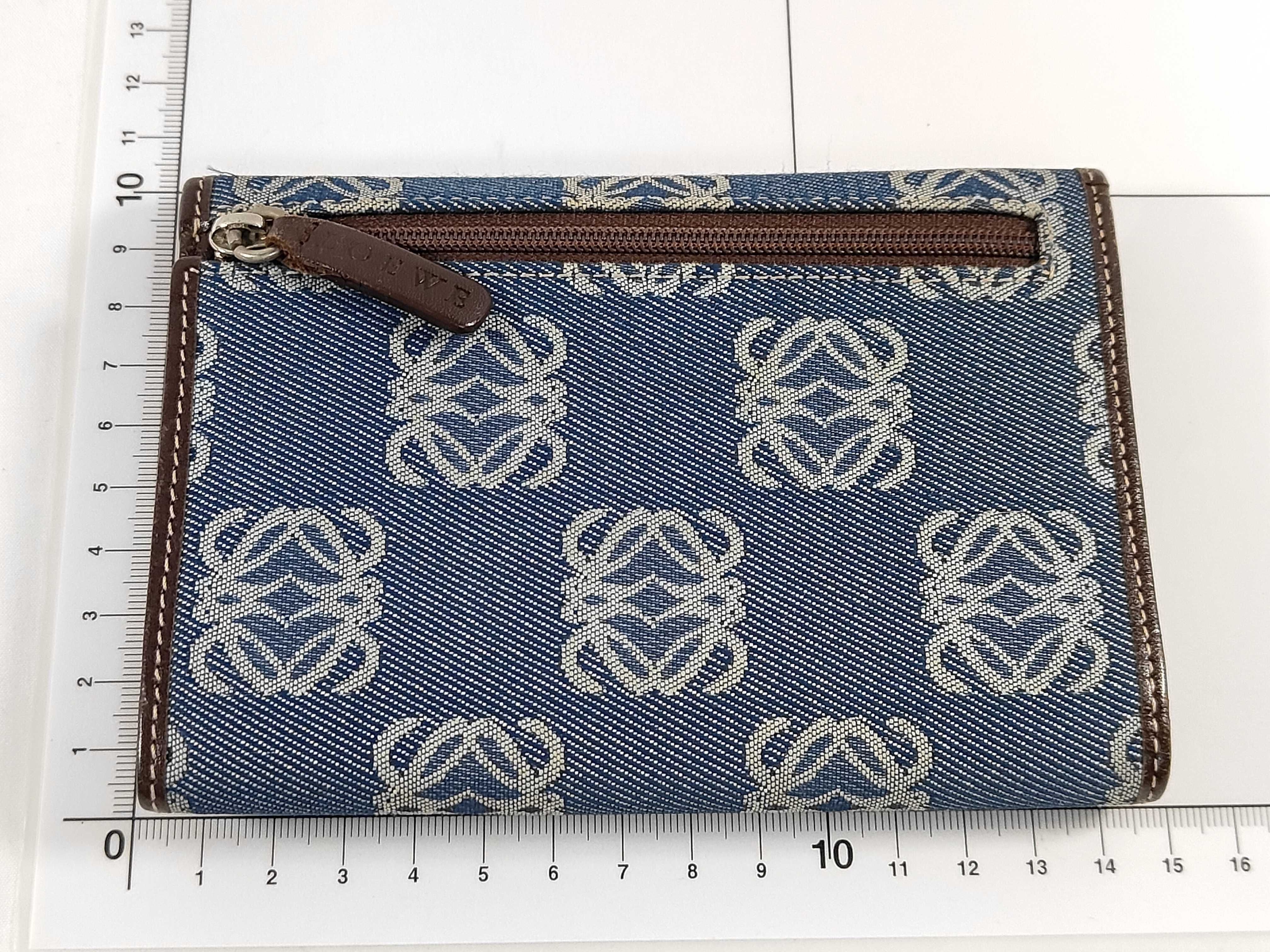 Anagram Denim x Leather Wallet — view 2