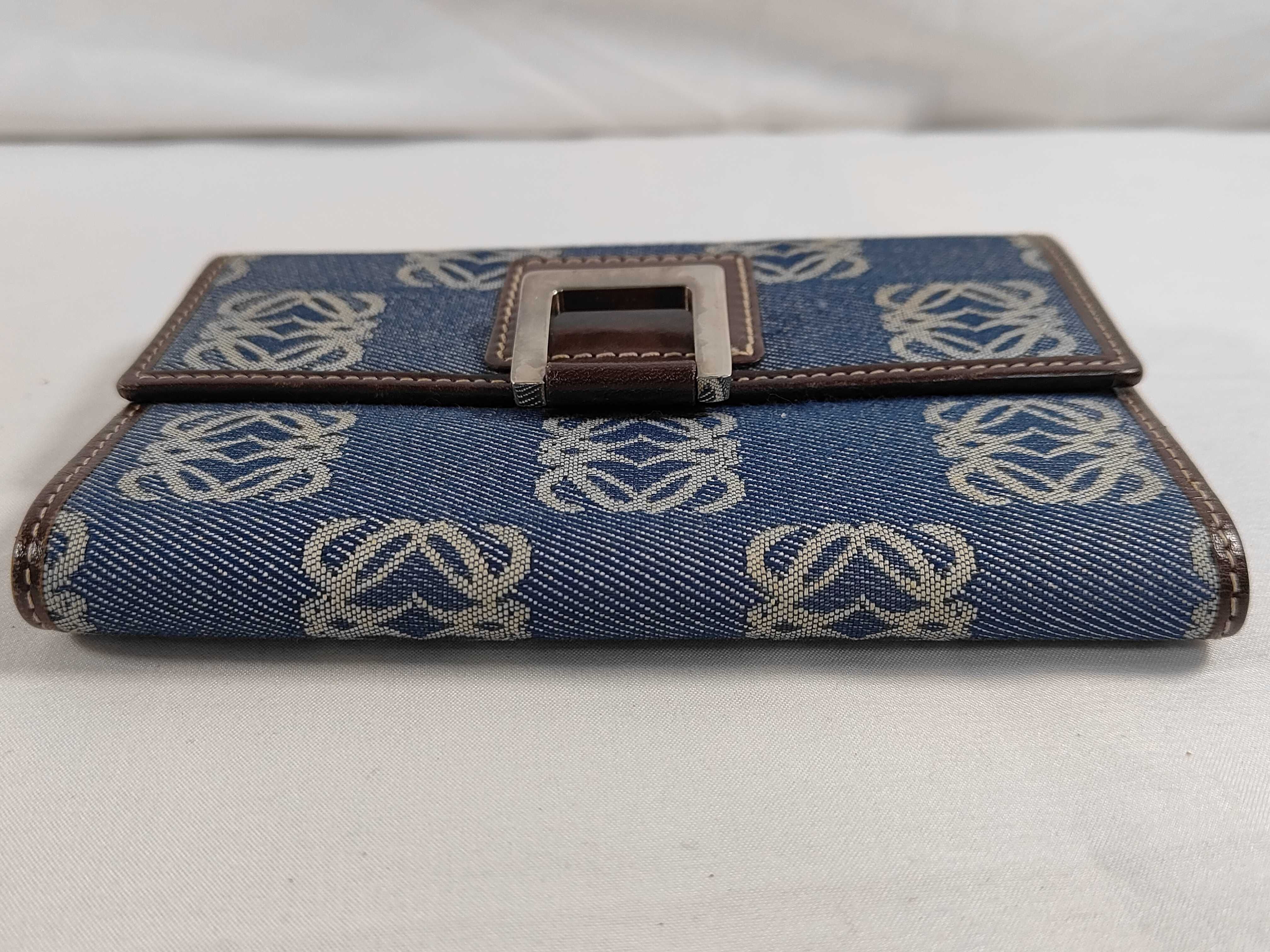 Anagram Denim x Leather Wallet — view 3