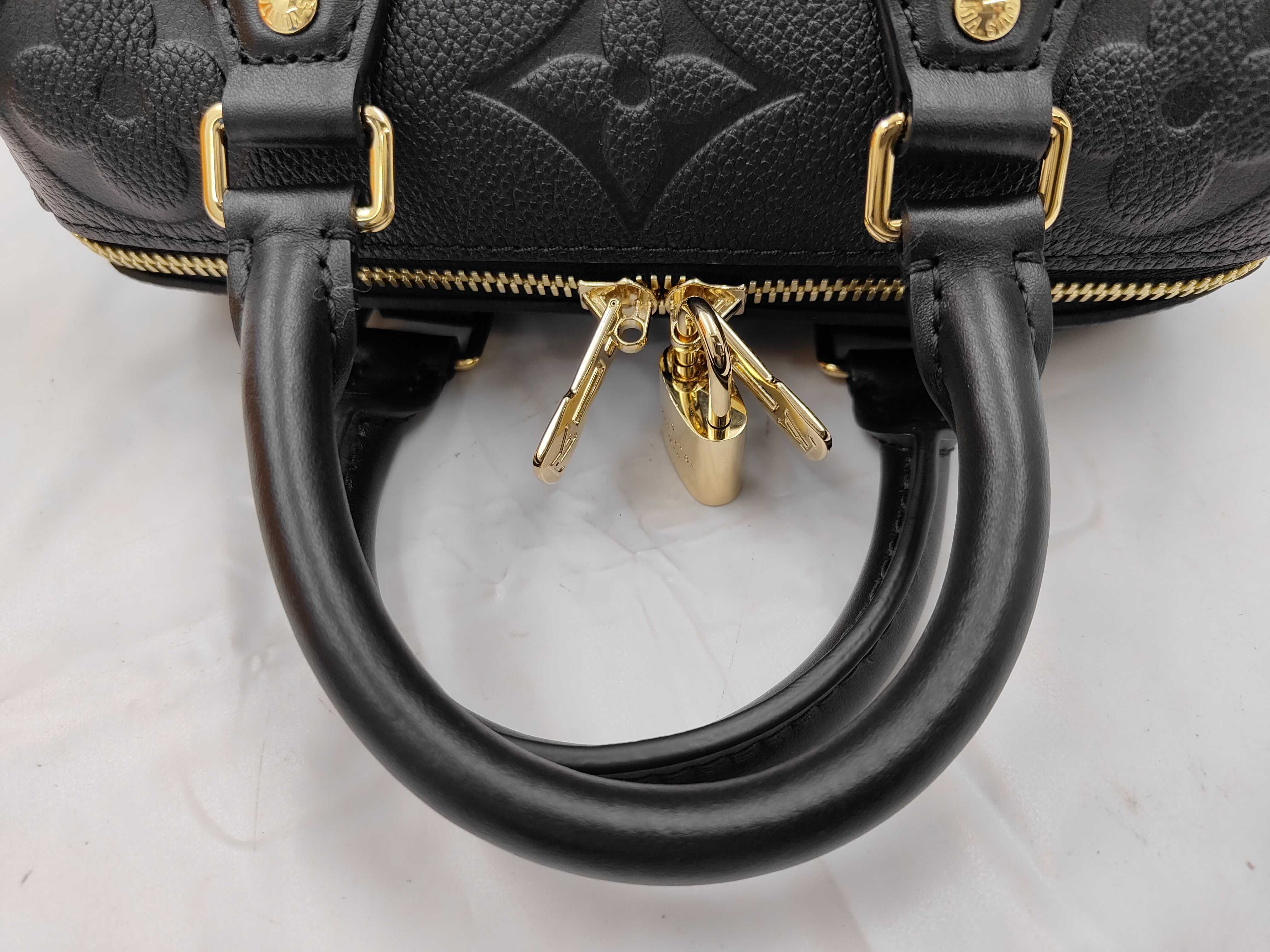 Speedy Band 20 Jumbo Monogram Empreinte Noir Handbag — view 3