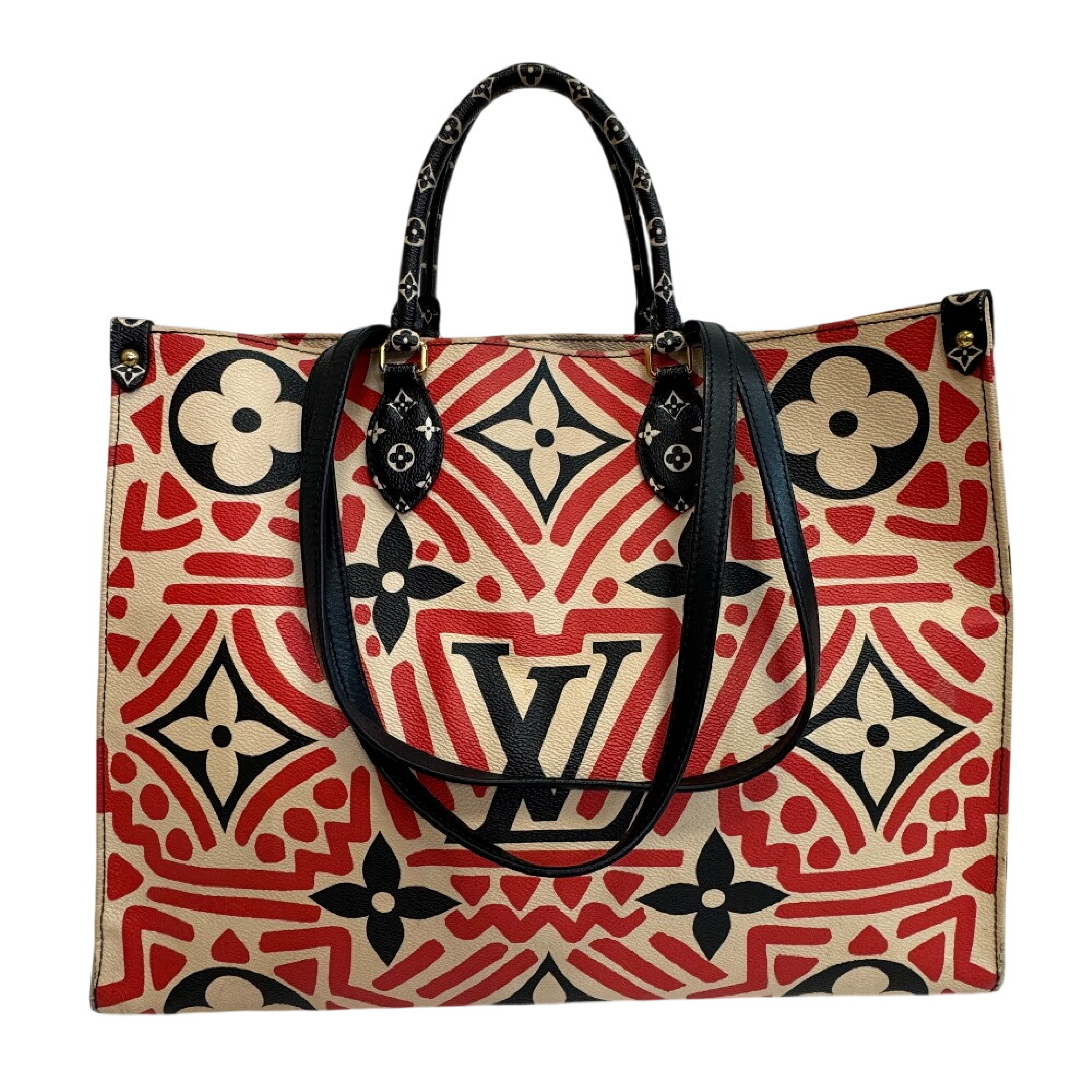 M45358 FN2260 2-Way Shoulder Handbag OnTheGo GM LV Crafty Leather Tote Bag — view 2