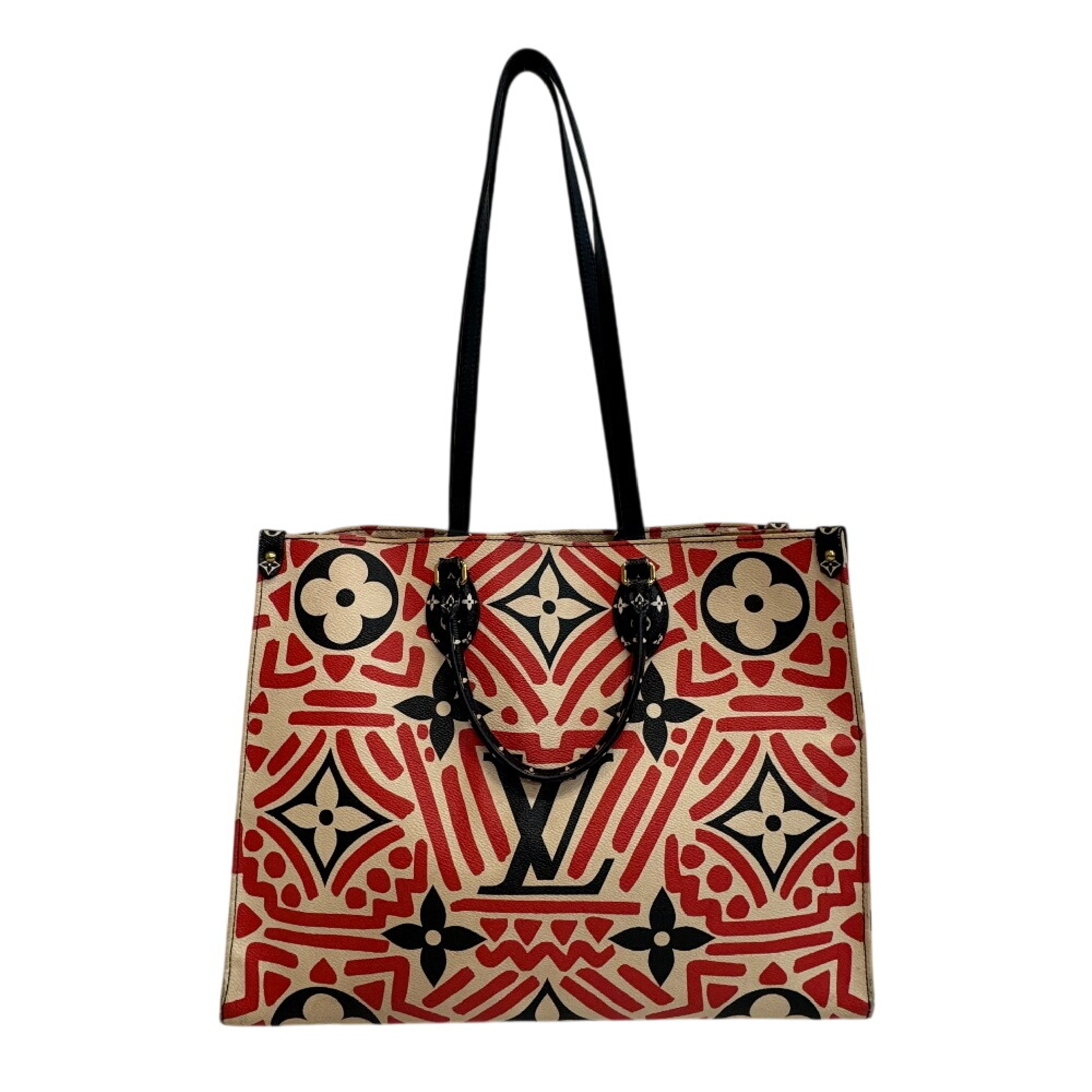 M45358 FN2260 2-Way Shoulder Handbag OnTheGo GM LV Crafty Leather Tote Bag — view 3