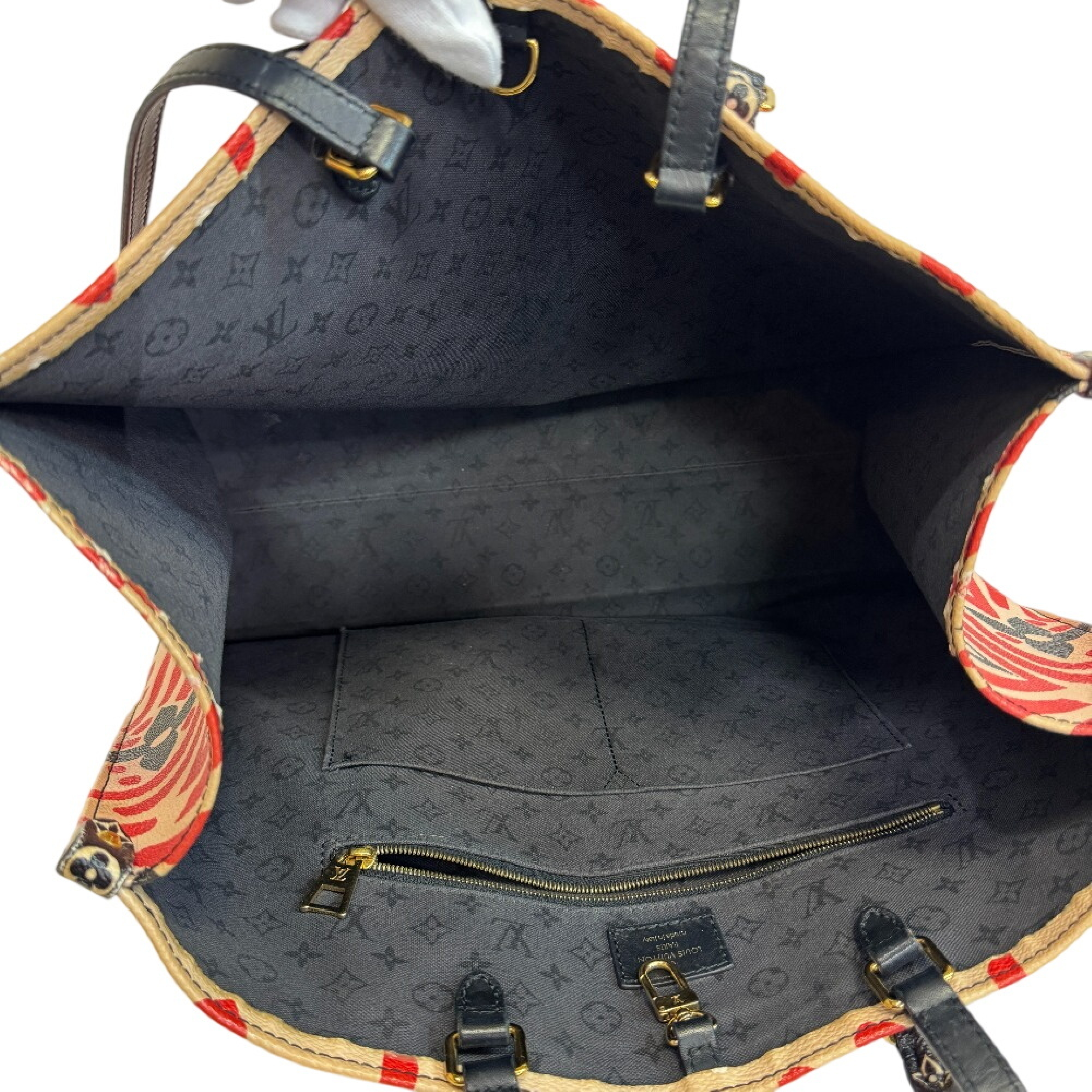 M45358 FN2260 2-Way Shoulder Handbag OnTheGo GM LV Crafty Leather Tote Bag — view 9