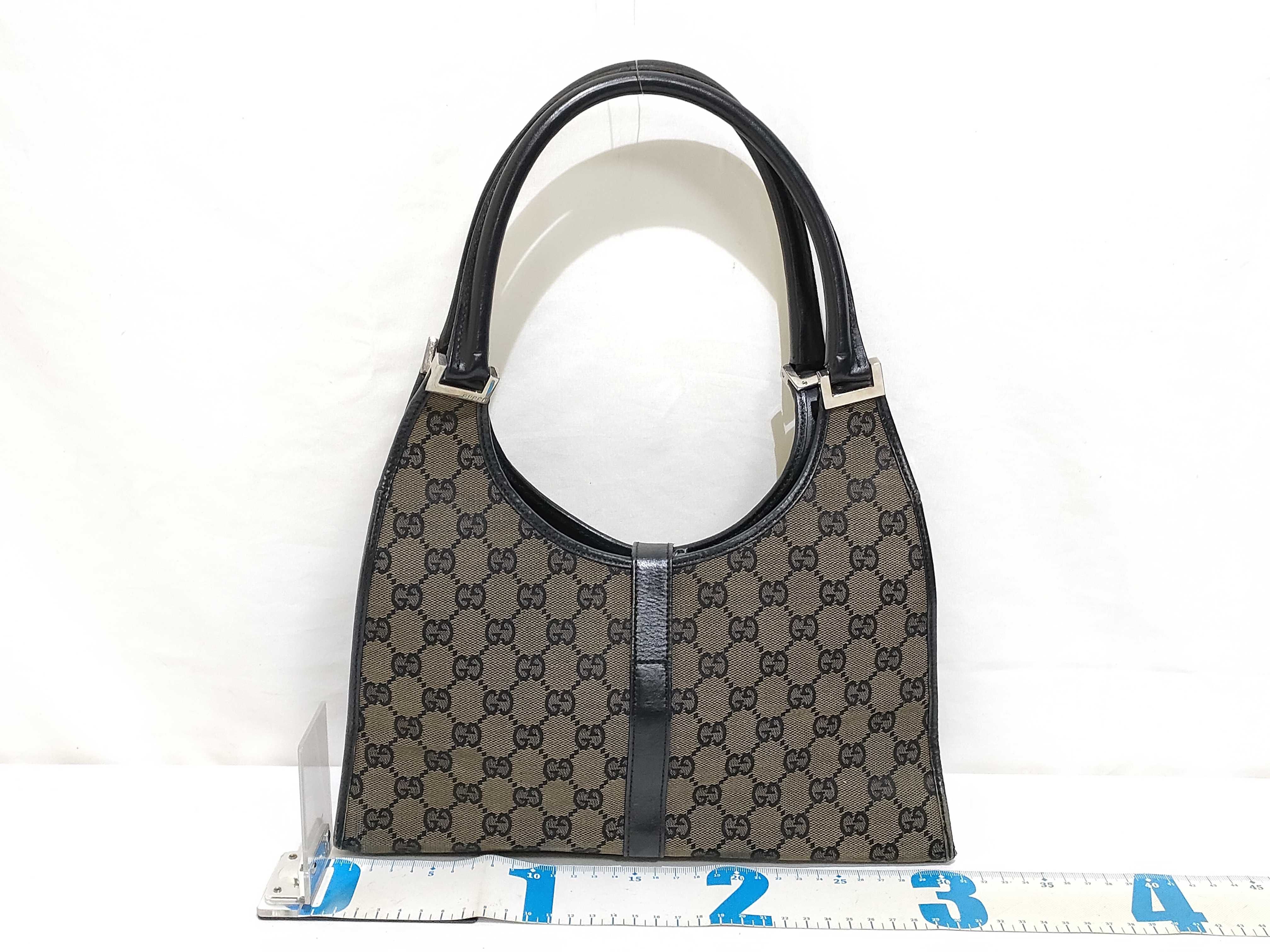 GG Canvas Gucci Jackie Shoulder Bag Brown Shoulder Bag — view 2