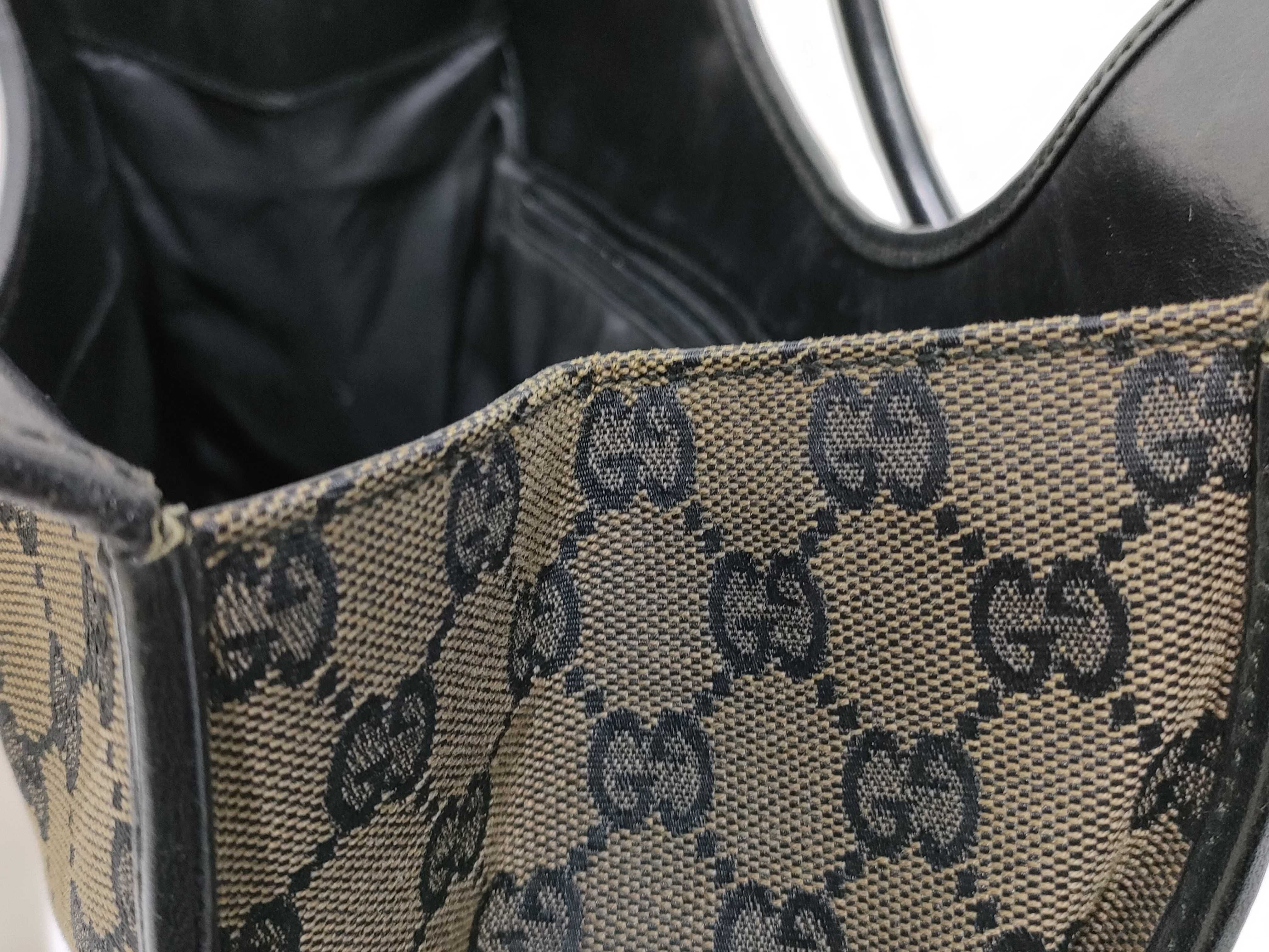 GG Canvas Gucci Jackie Shoulder Bag Brown Shoulder Bag — view 12