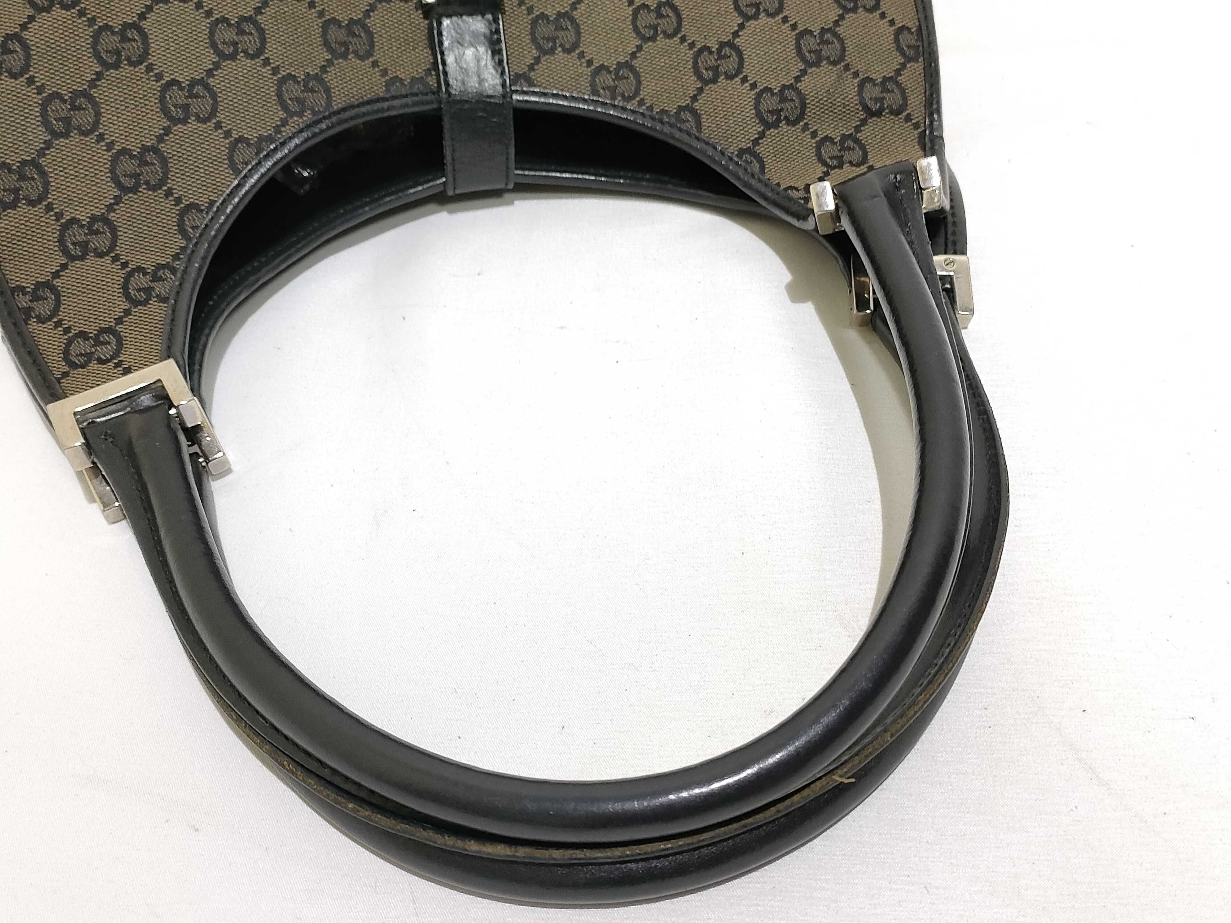 GG Canvas Gucci Jackie Shoulder Bag Brown Shoulder Bag — view 3