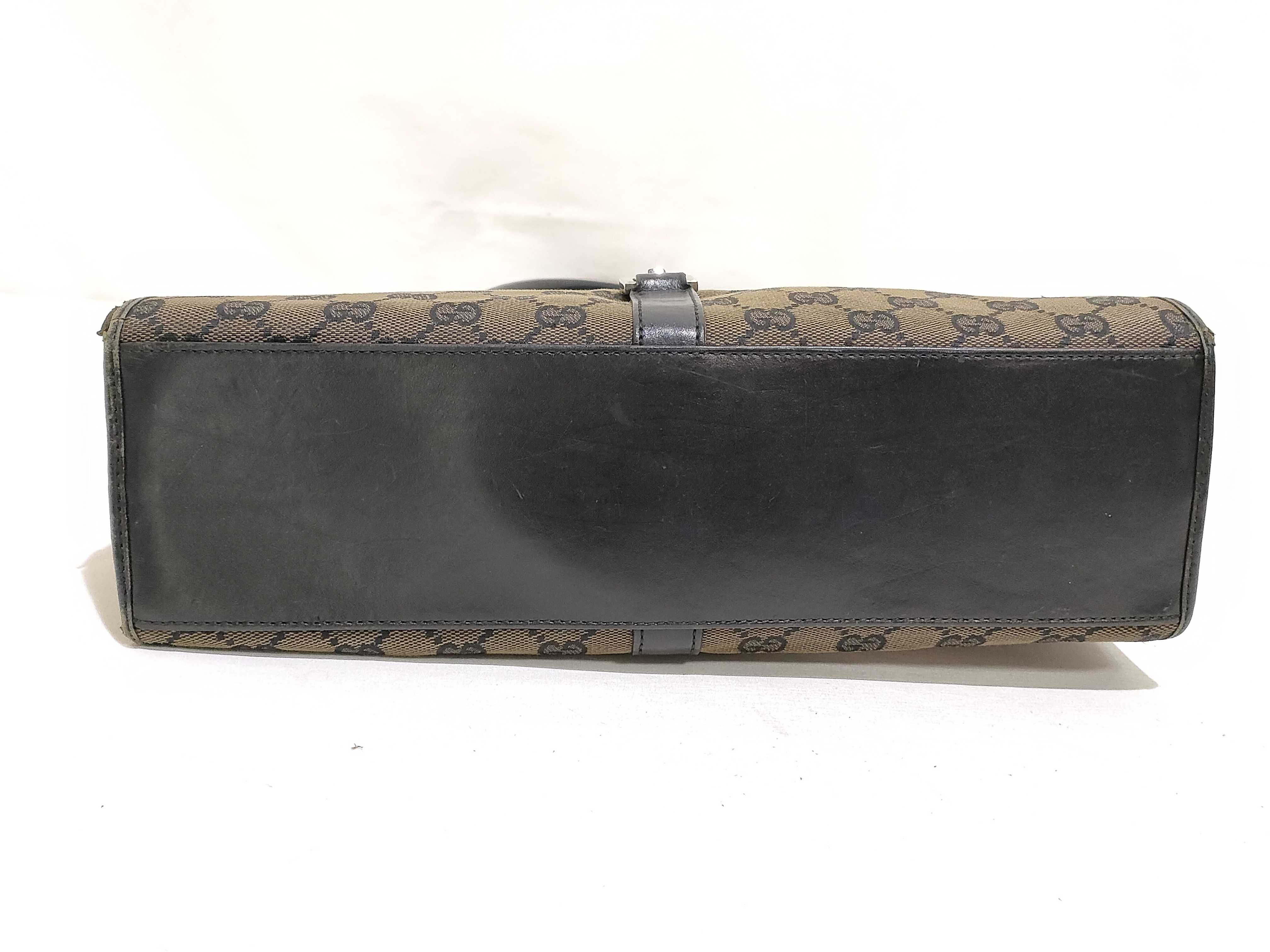 GG Canvas Gucci Jackie Shoulder Bag Brown Shoulder Bag — view 7