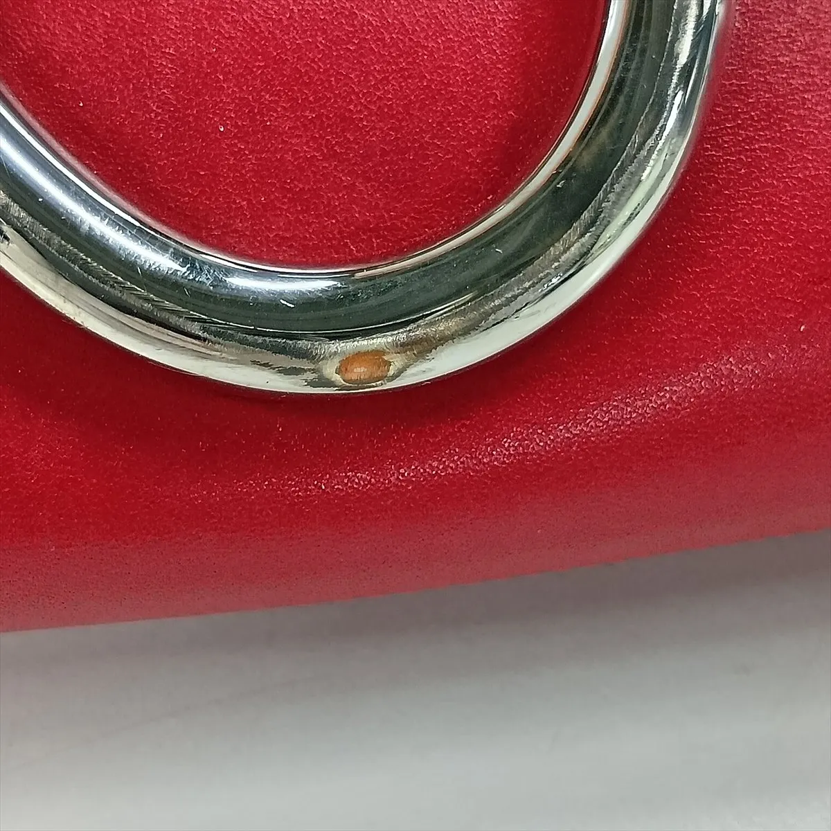 Hermès Pochette Ege Veau Tadelakt Rouge Casaque Silver Hardware Q: 2013 — view 9