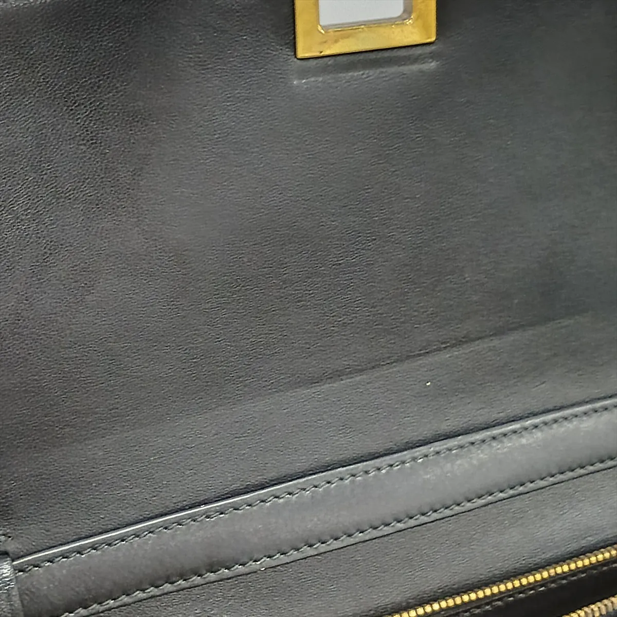 Classic Box Leather Shoulder Bag, Black — view 13