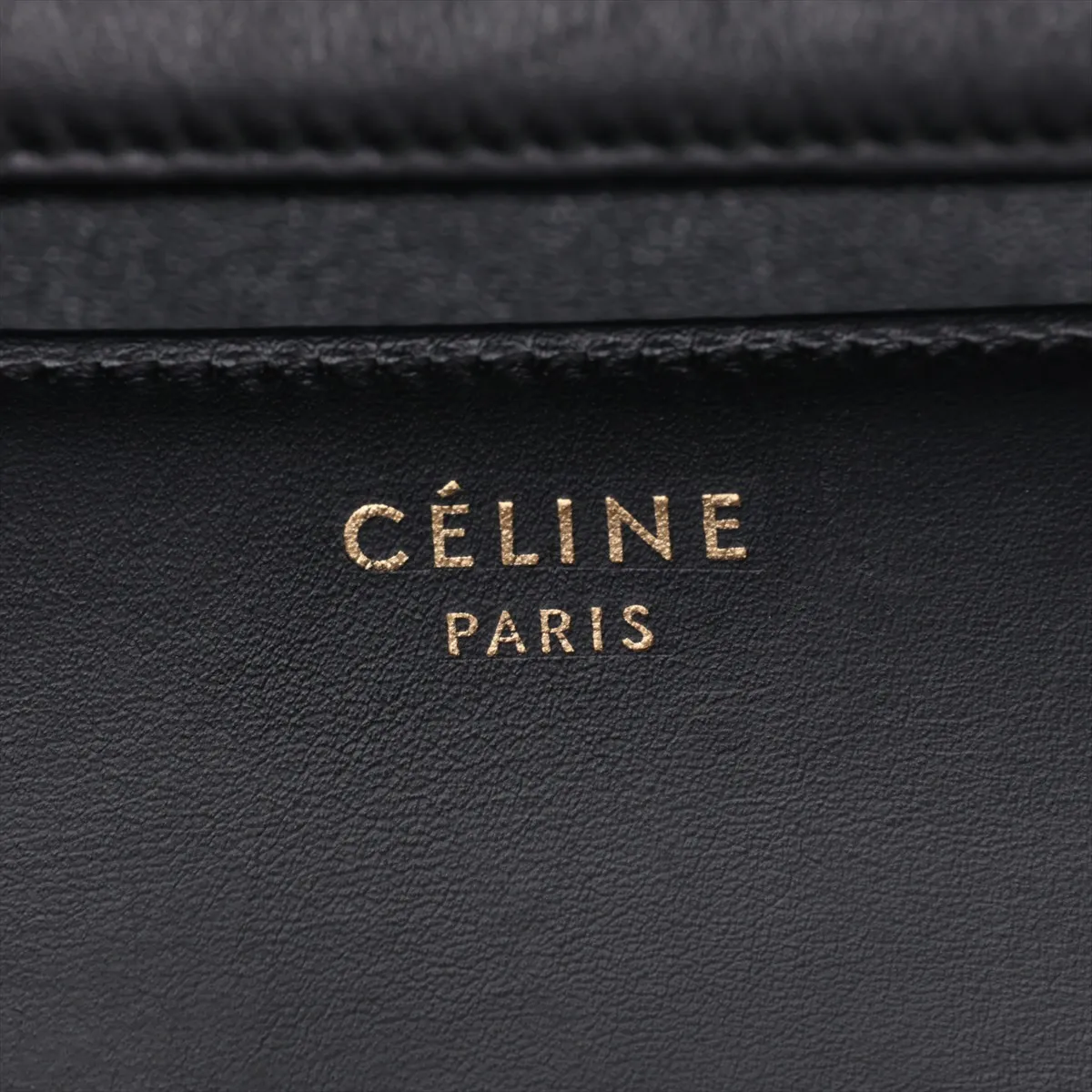 Classic Box Leather Shoulder Bag, Black — view 9