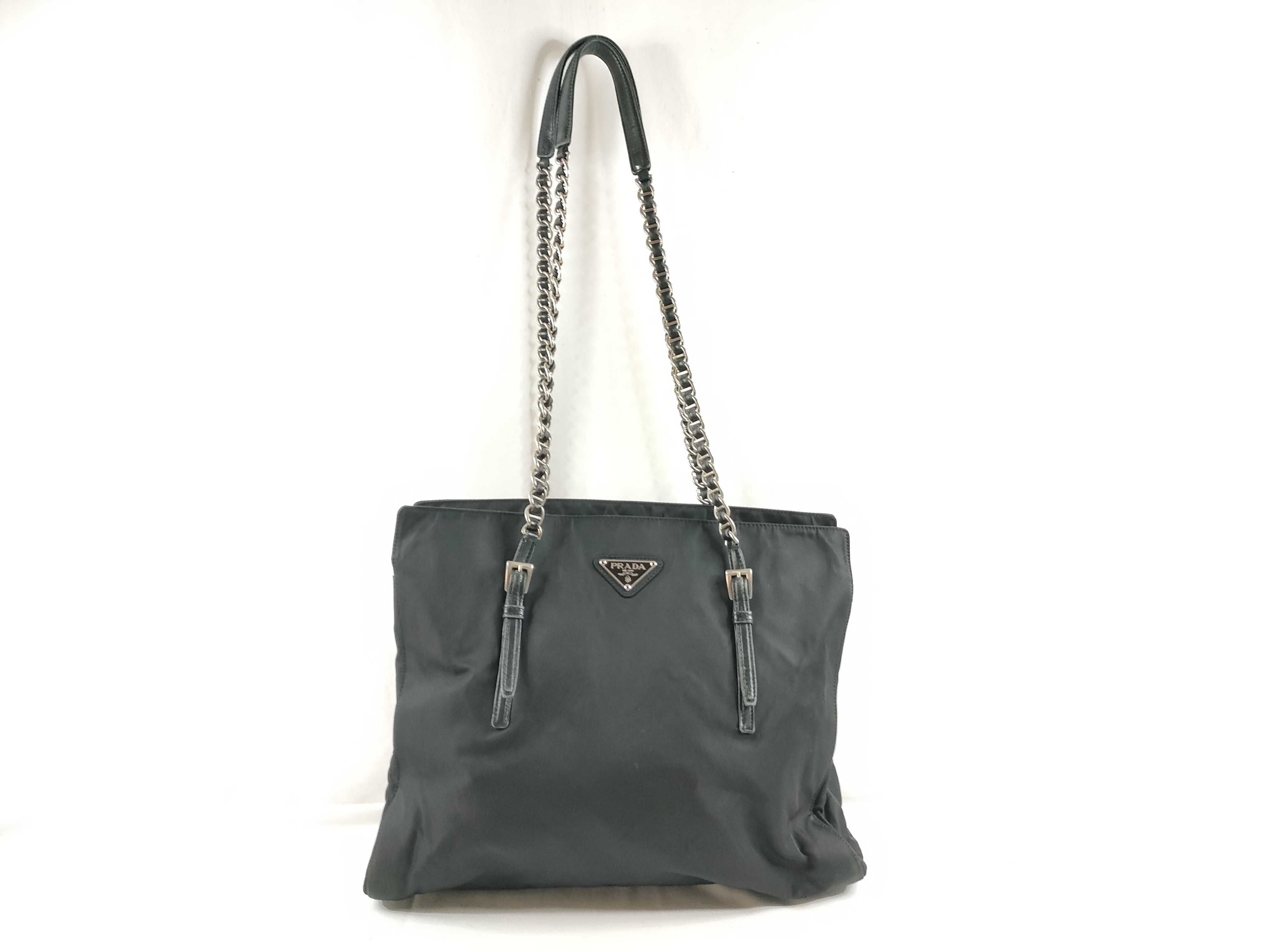 Nylon Chain Tote Shoulder Bag