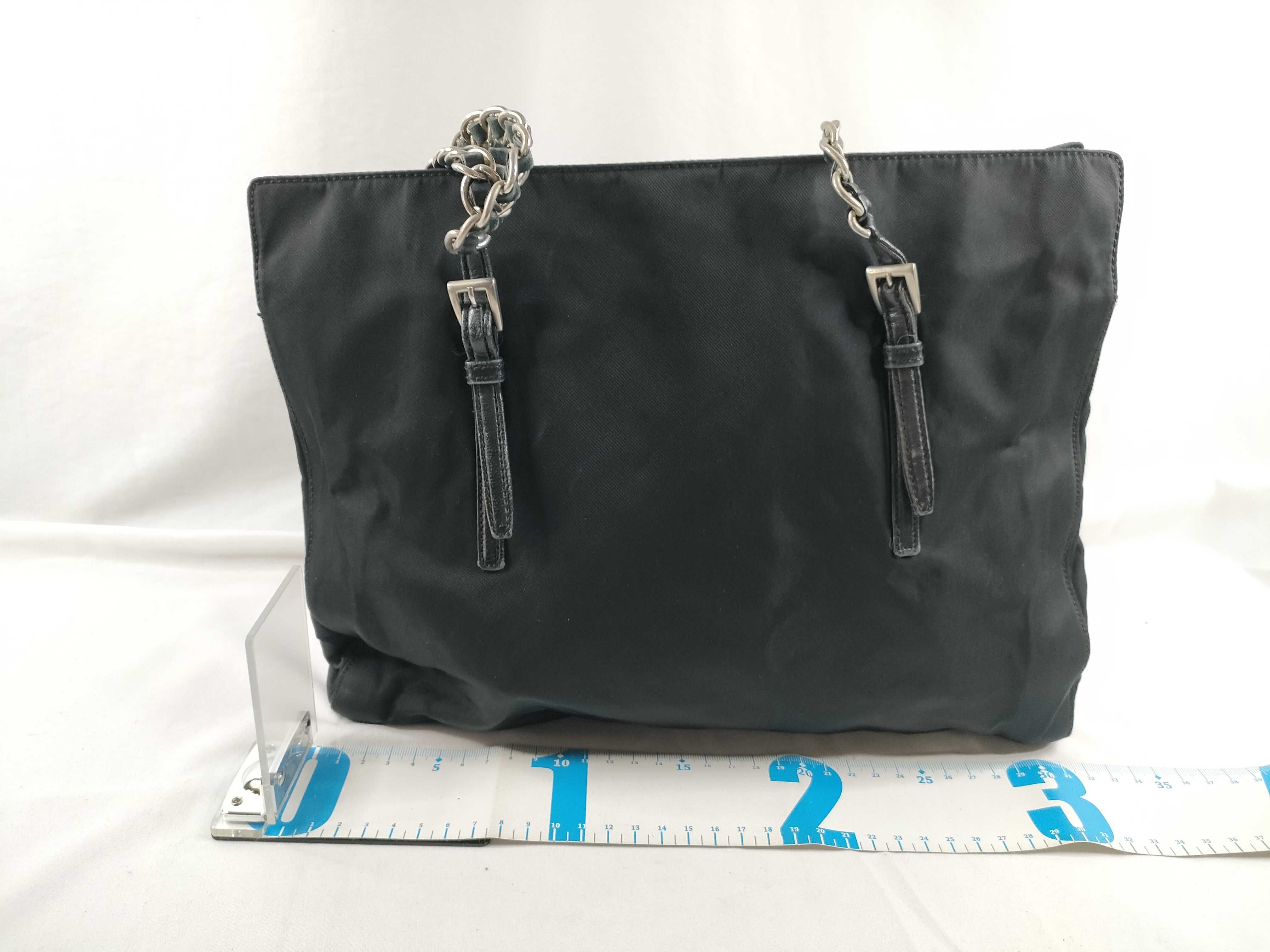 Nylon Chain Tote Shoulder Bag — view 2
