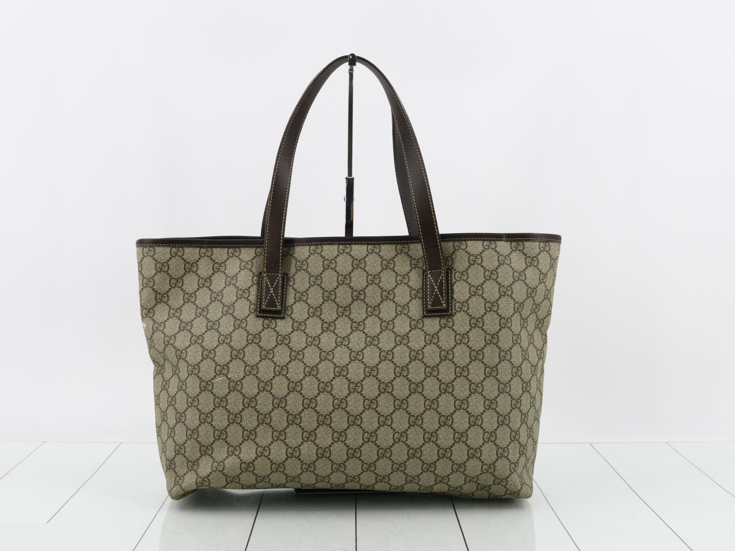 GG Supreme Leather Tote Bag — view 2