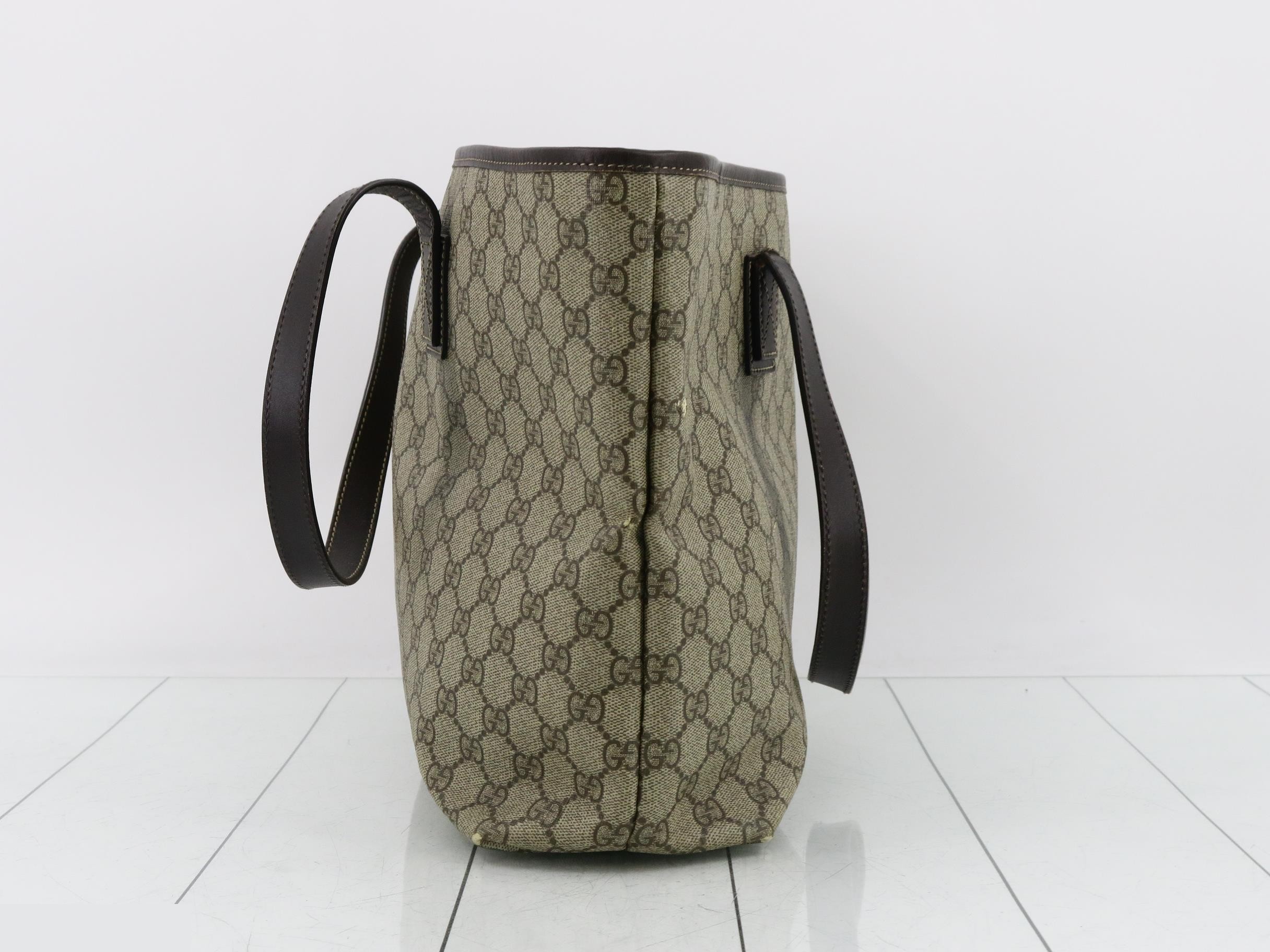 GG Supreme Leather Tote Bag — view 3