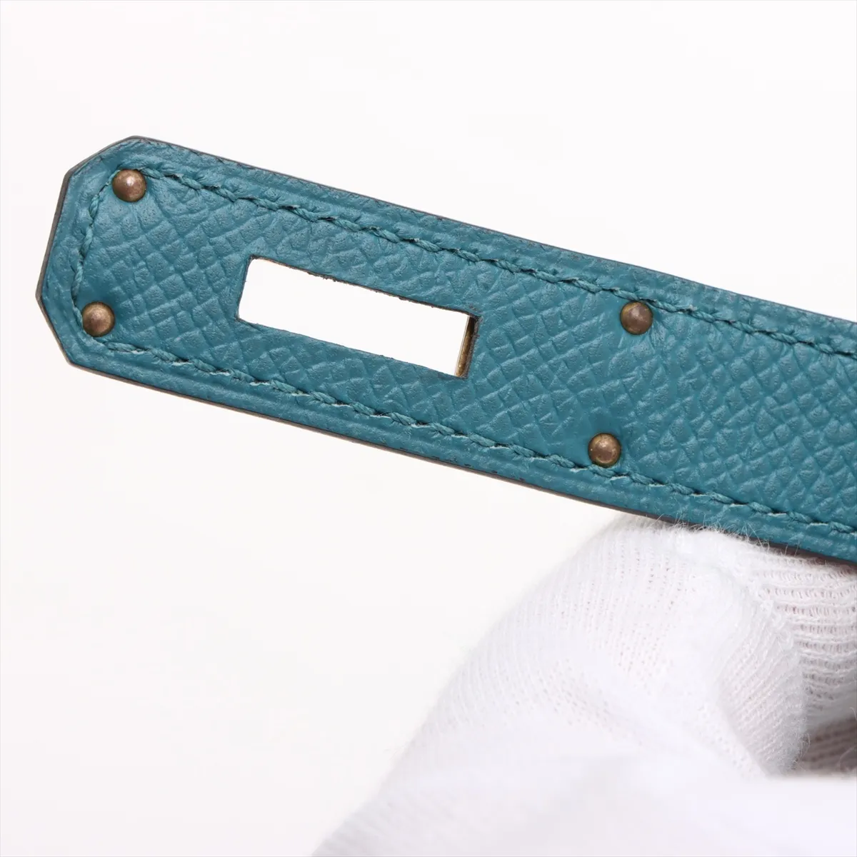 [Individually wrapped] Hermes Kelly 28 Serie Vaux Epson Vert Bosfort Gold hardware D:2019 — view 13